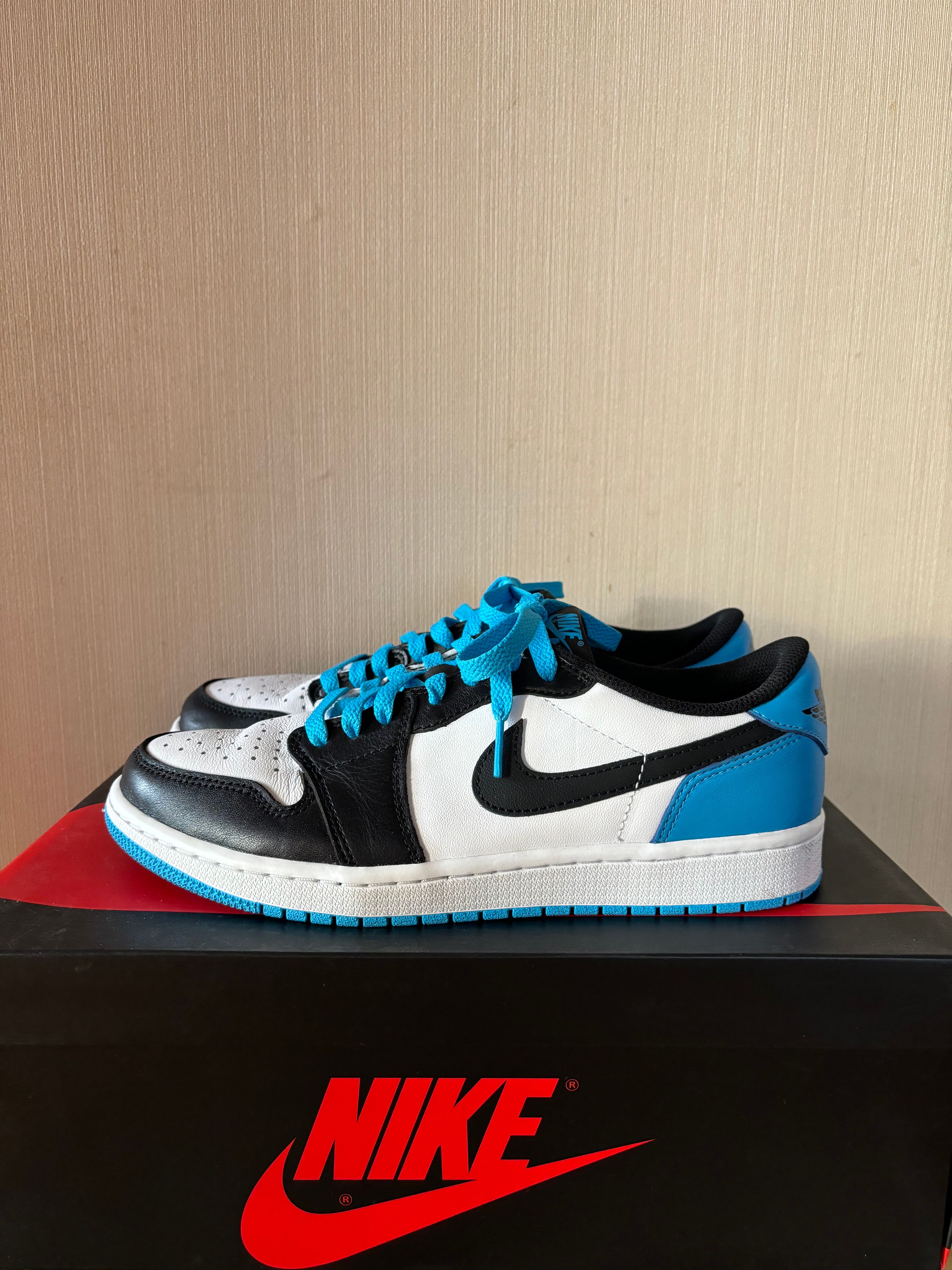 Nike Air Jordan 1 Low OG "Black and Dark Powder Blue/UNC"