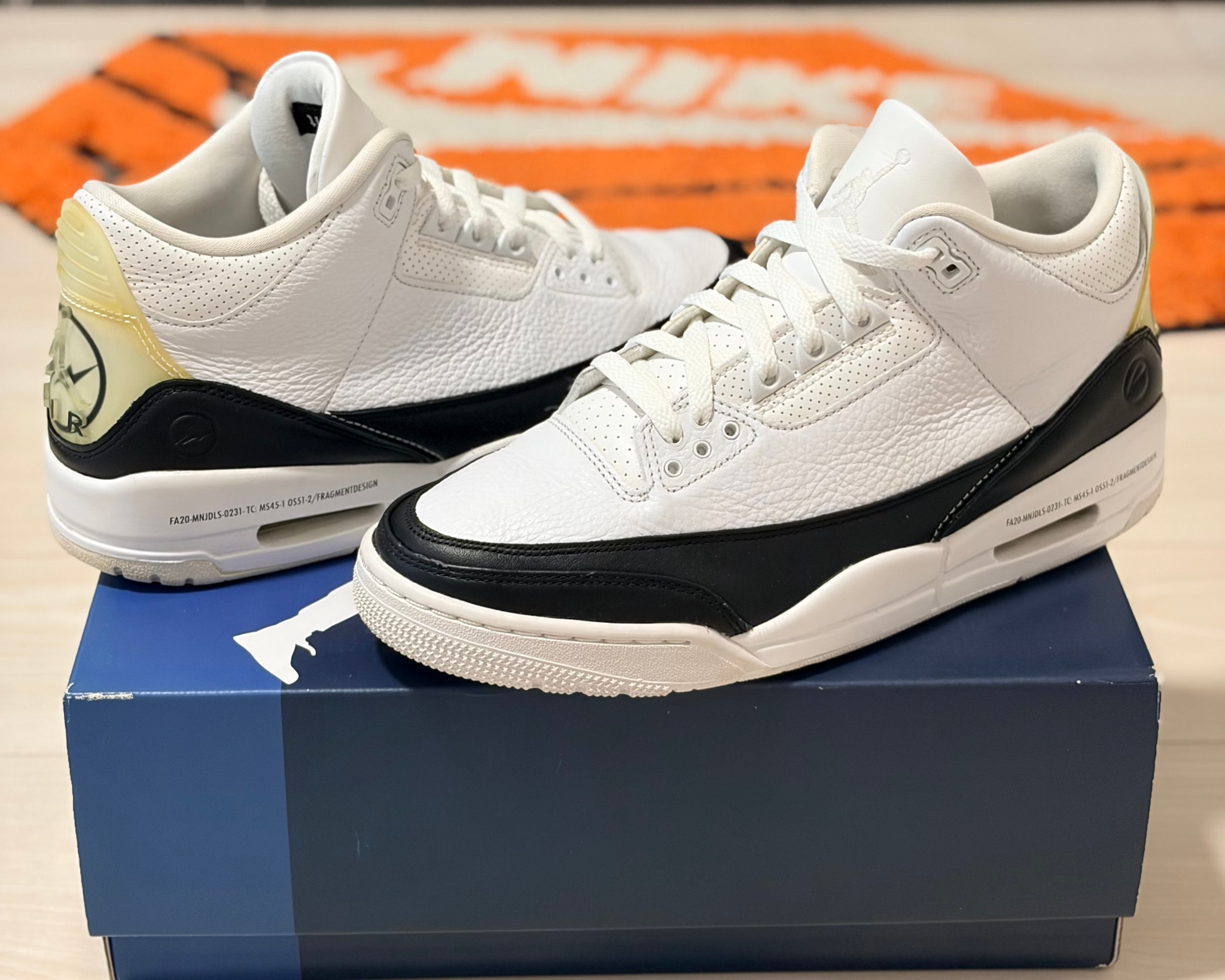 Fragment × Nike Air Jordan 3 "White/Black"