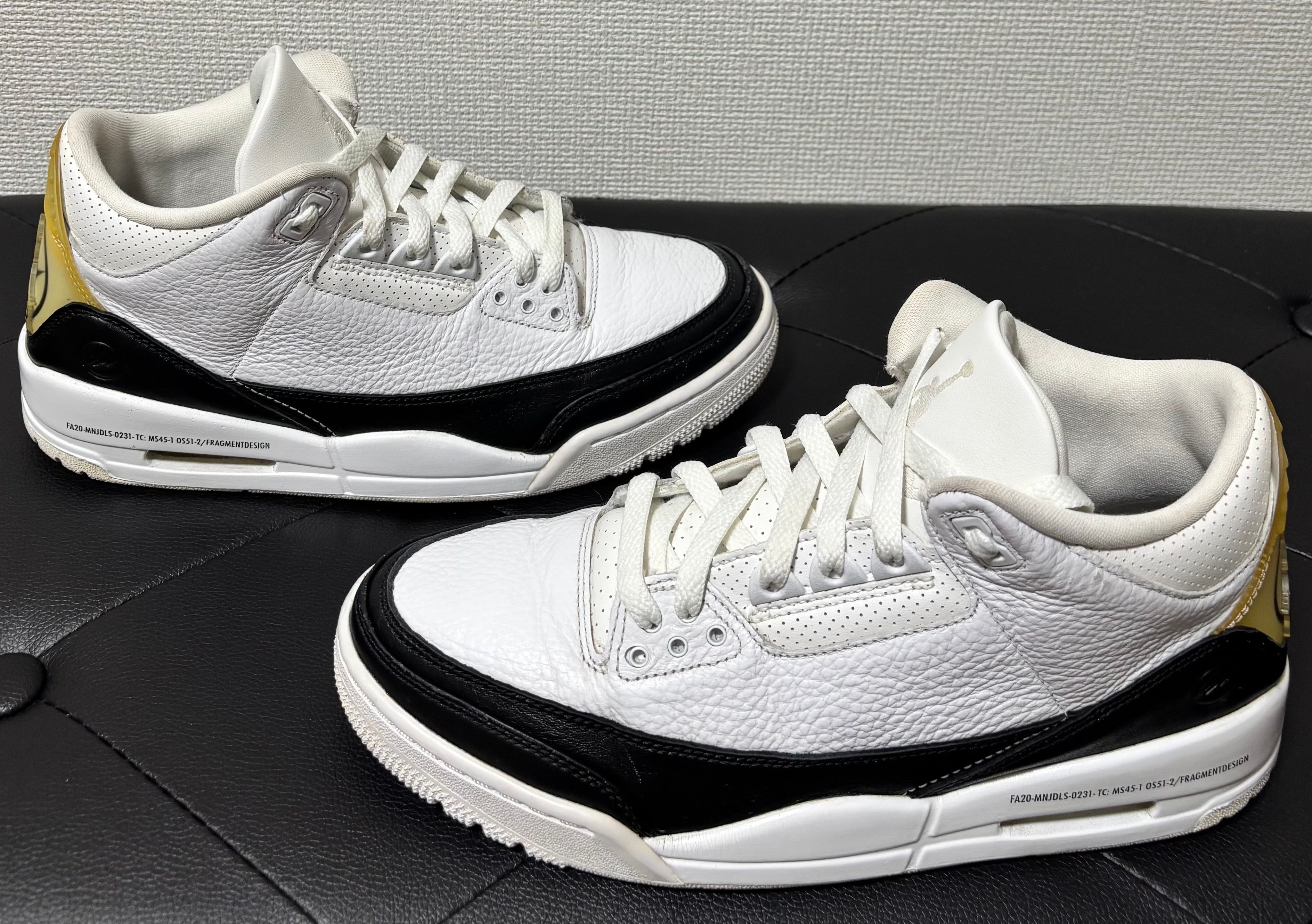 Fragment × Nike Air Jordan 3 "White/Black"