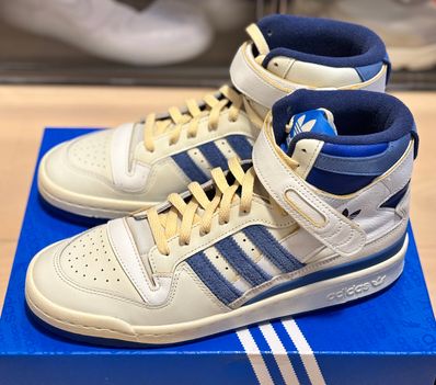 adidas Forum 84 High Blue Thread "Off White-Bright Blue/Footwear White"