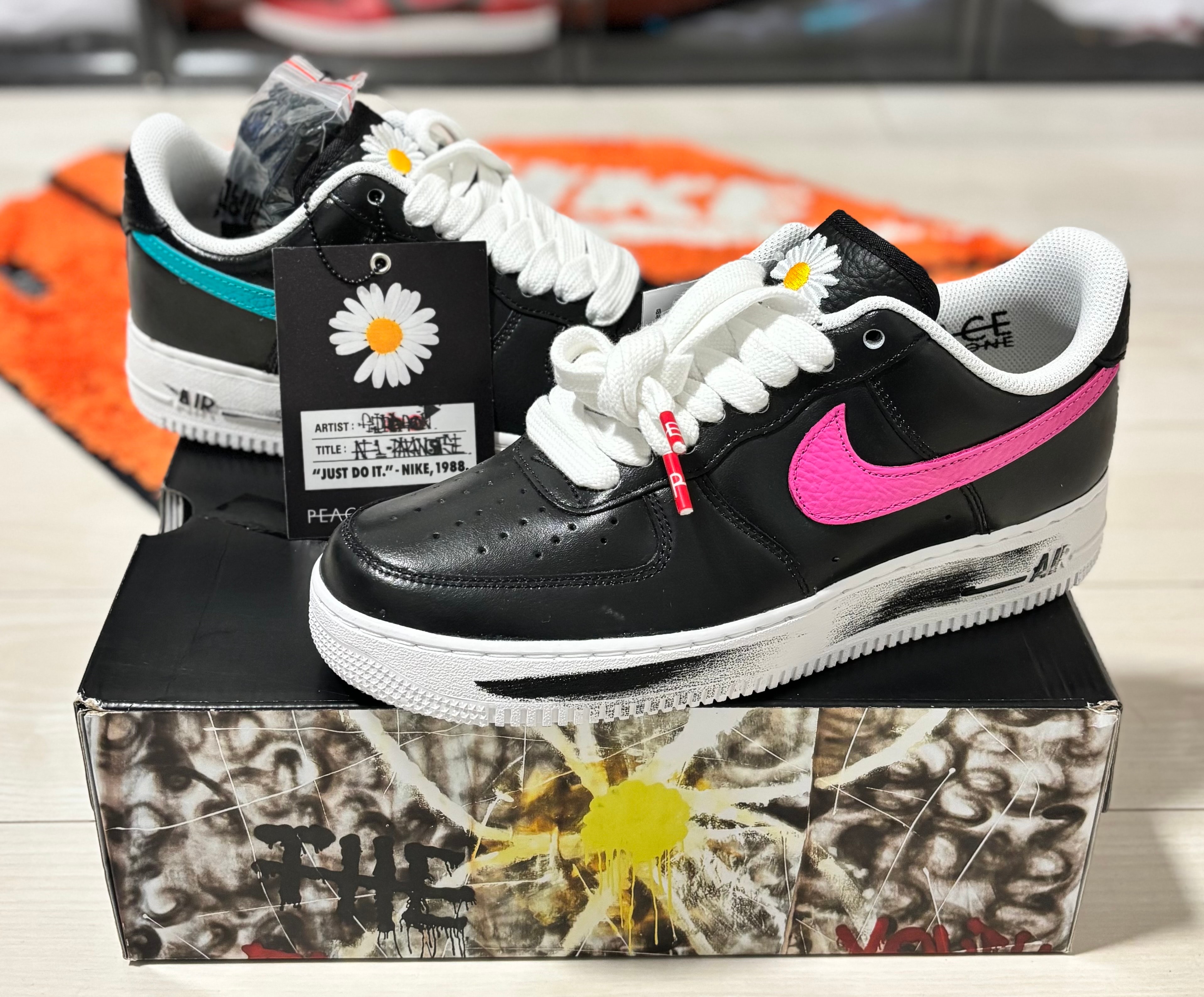 PEACEMINUSONE × Nike Air Force 1 Low '07 Para-Noise 3.0 "Black and Multi-Color" / G-DRAGON