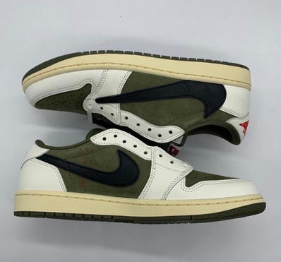 Travis Scott × Nike Air Jordan 1 Low OG SP "Reverse Olive"