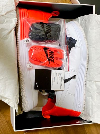 Acronym × Nike Lunar Force 1 Low "White/Bright Crimson"