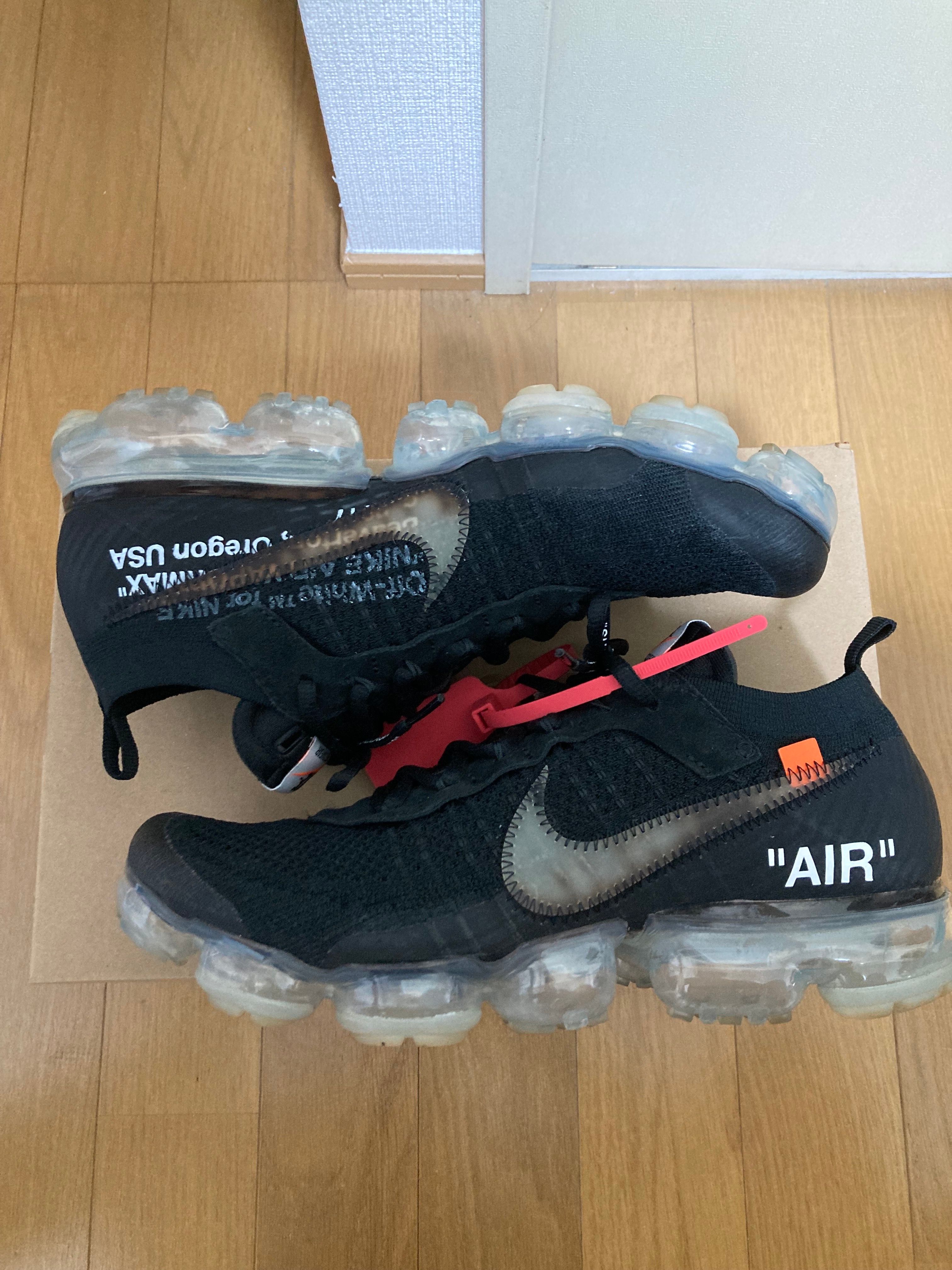 Off-White × Nike Air Vapormax "Black/Total Orange/Clear"