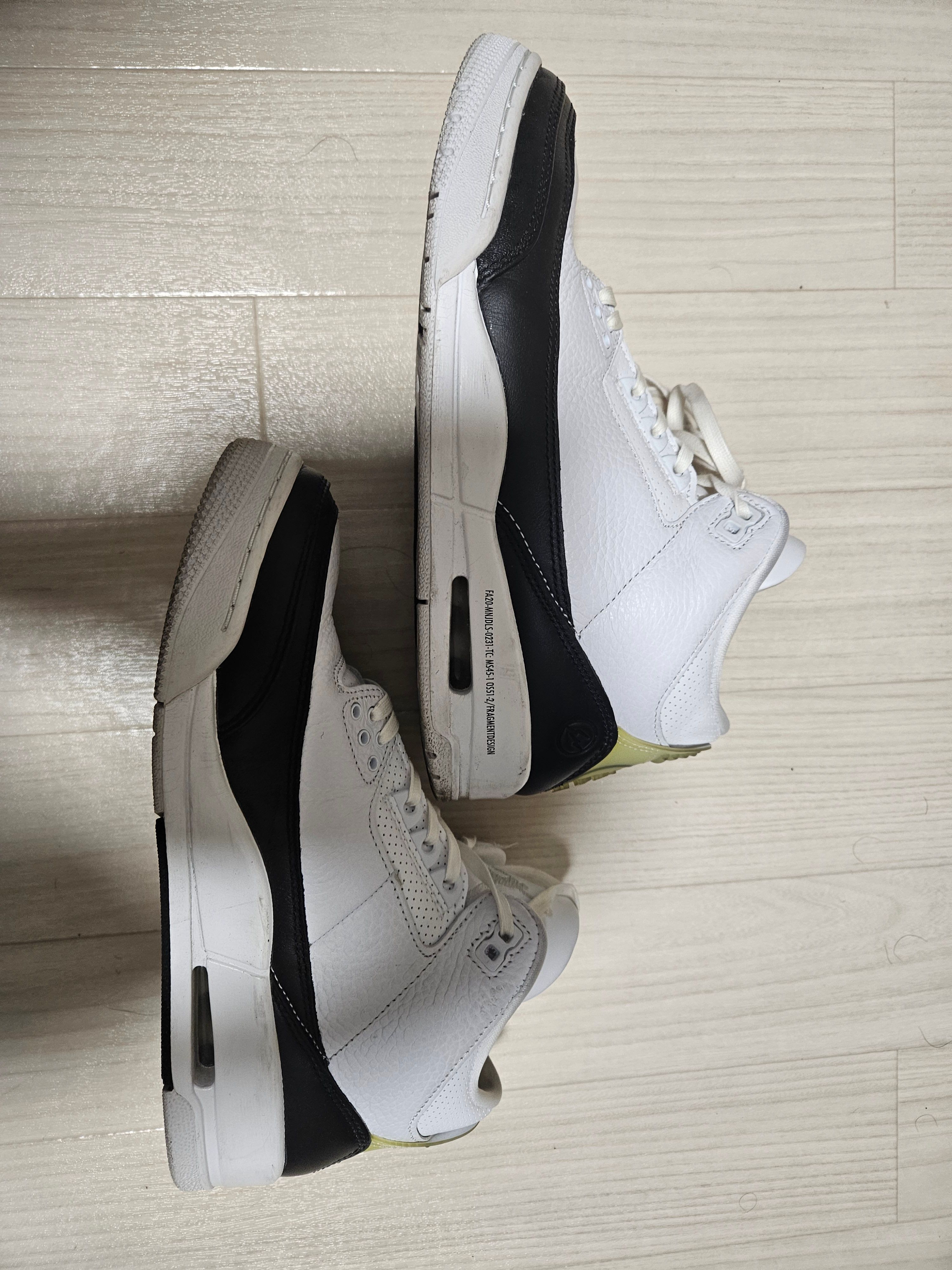 Fragment × Nike Air Jordan 3 "White/Black"
