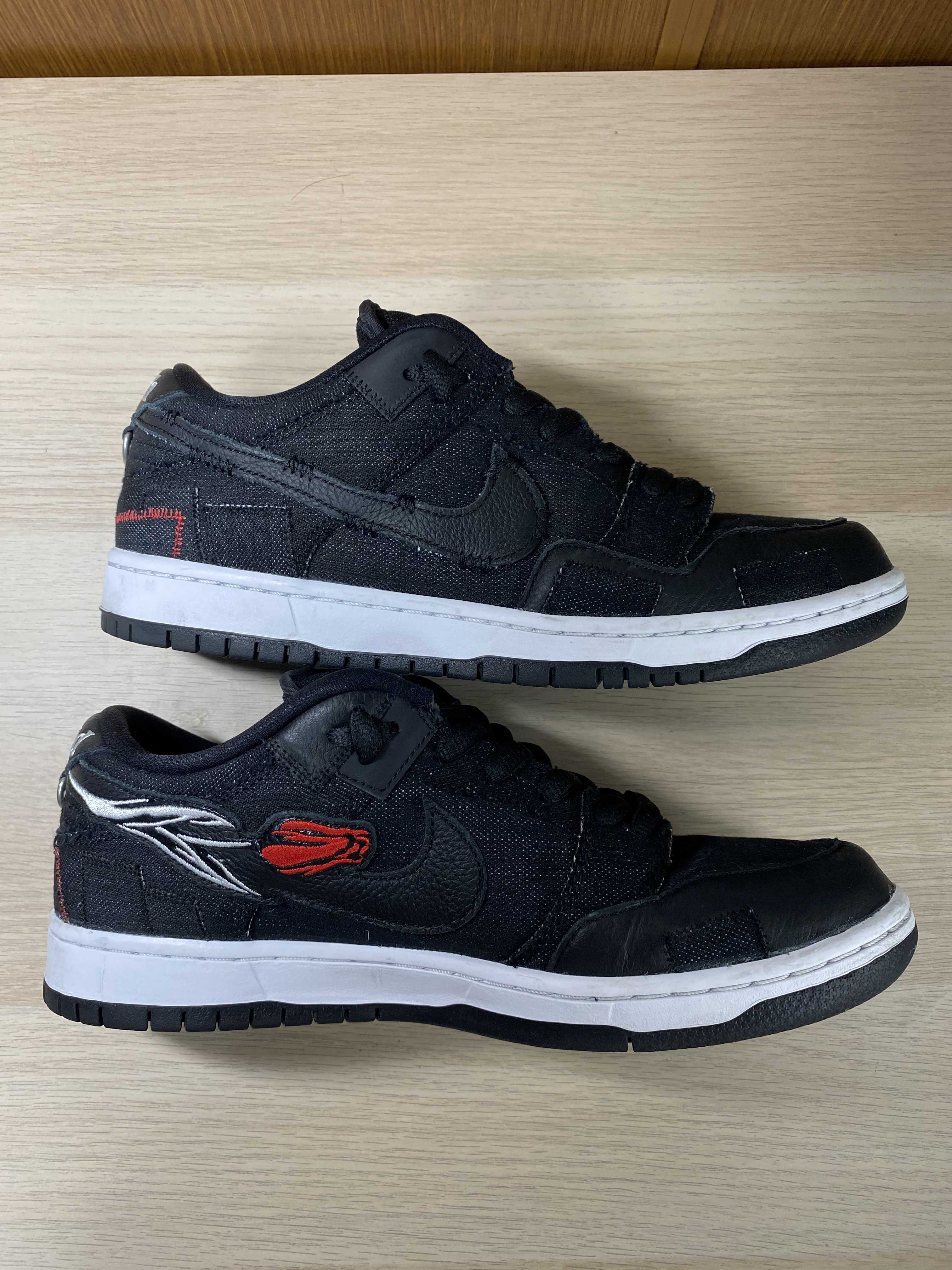 Wasted Youth × Nike SB Dunk Low "Black Denim" / VERDY