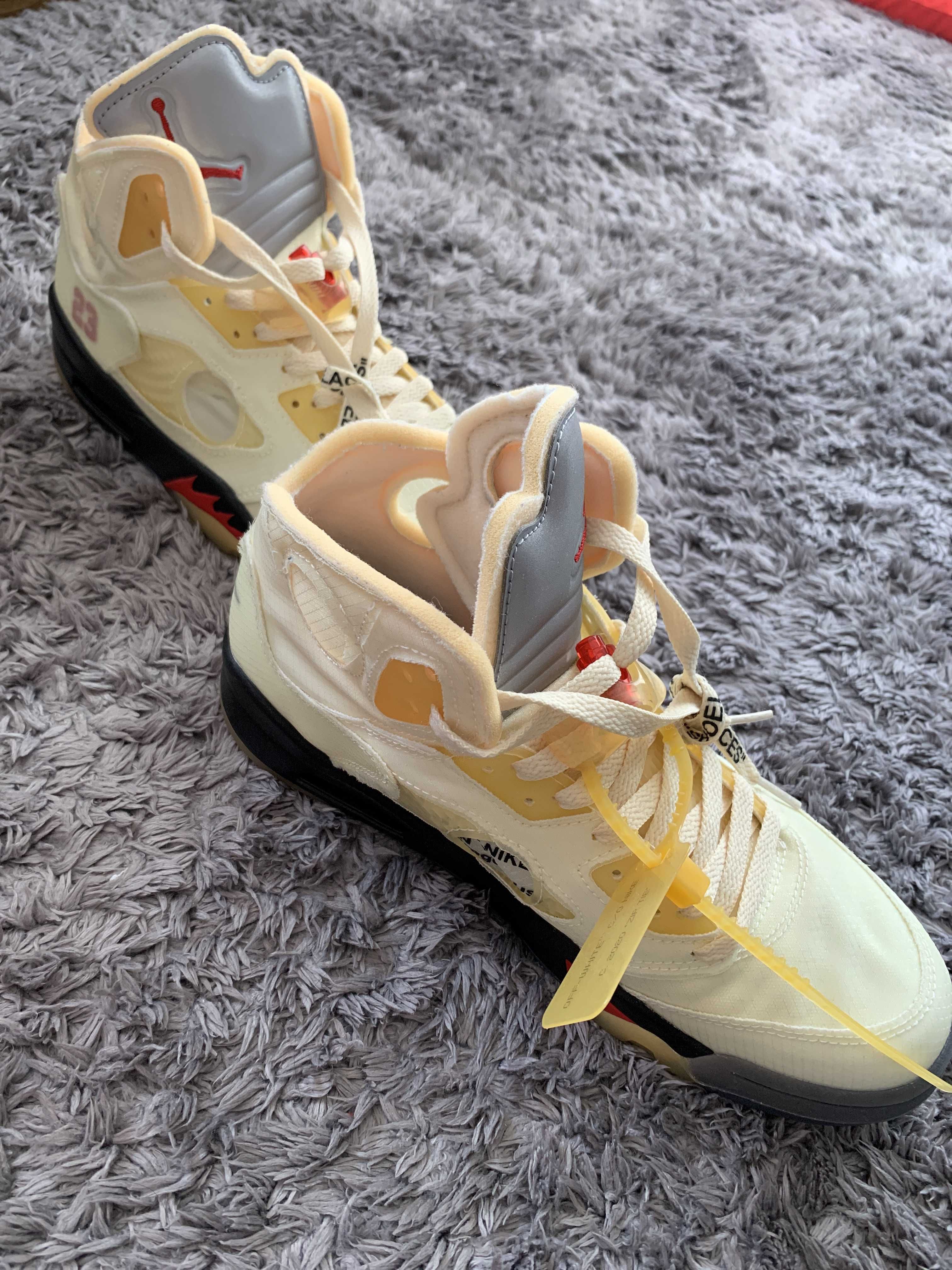 Off-White × Nike Air Jordan 5 "Sail"