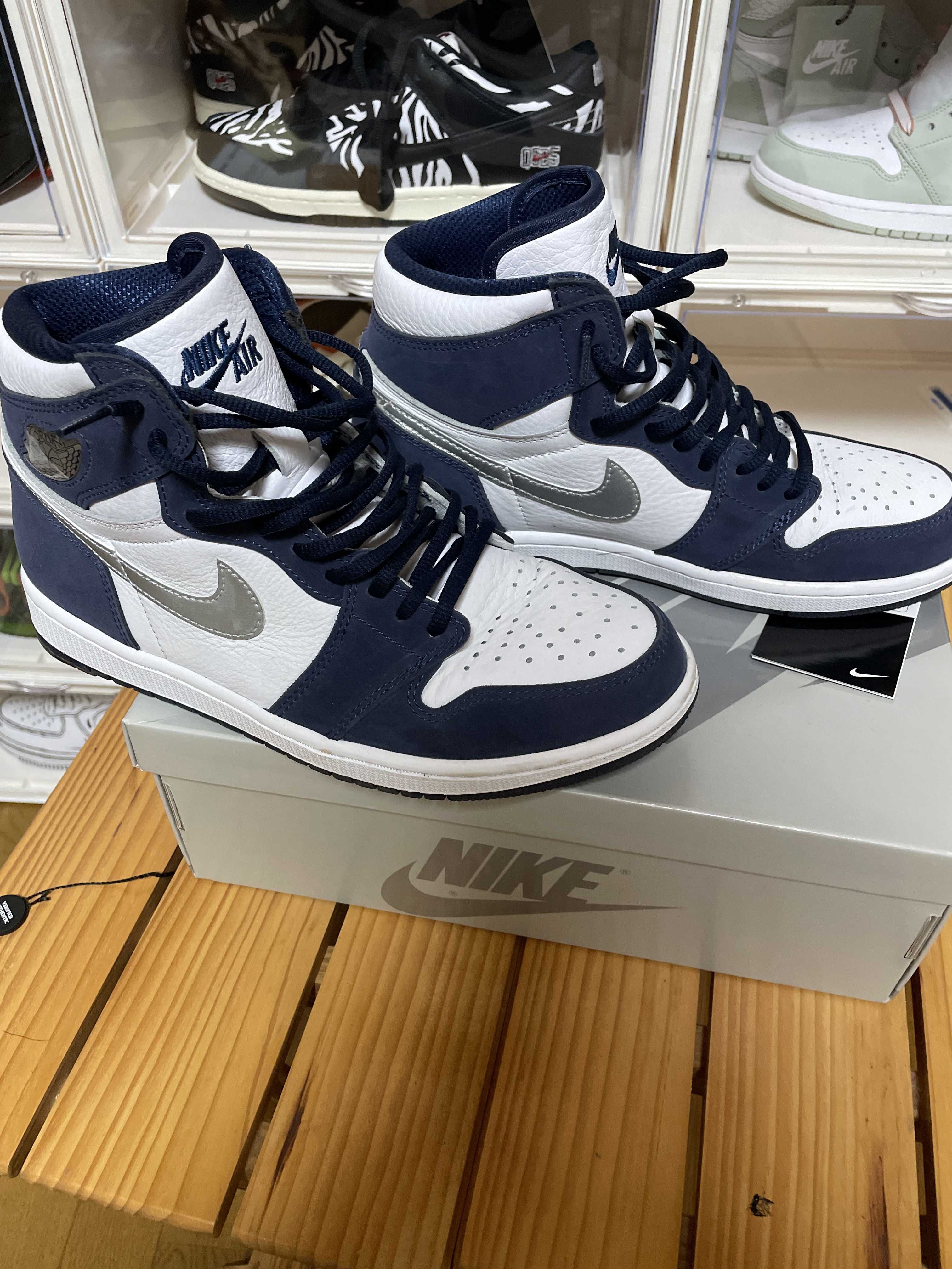 Nike Air Jordan 1 High OG CO.JP "White/Midnight Navy" (2020)(ブリーフケースなし)