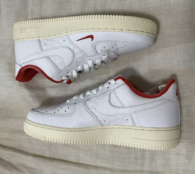 KITH × Nike Air Force 1 Low "White/Red"