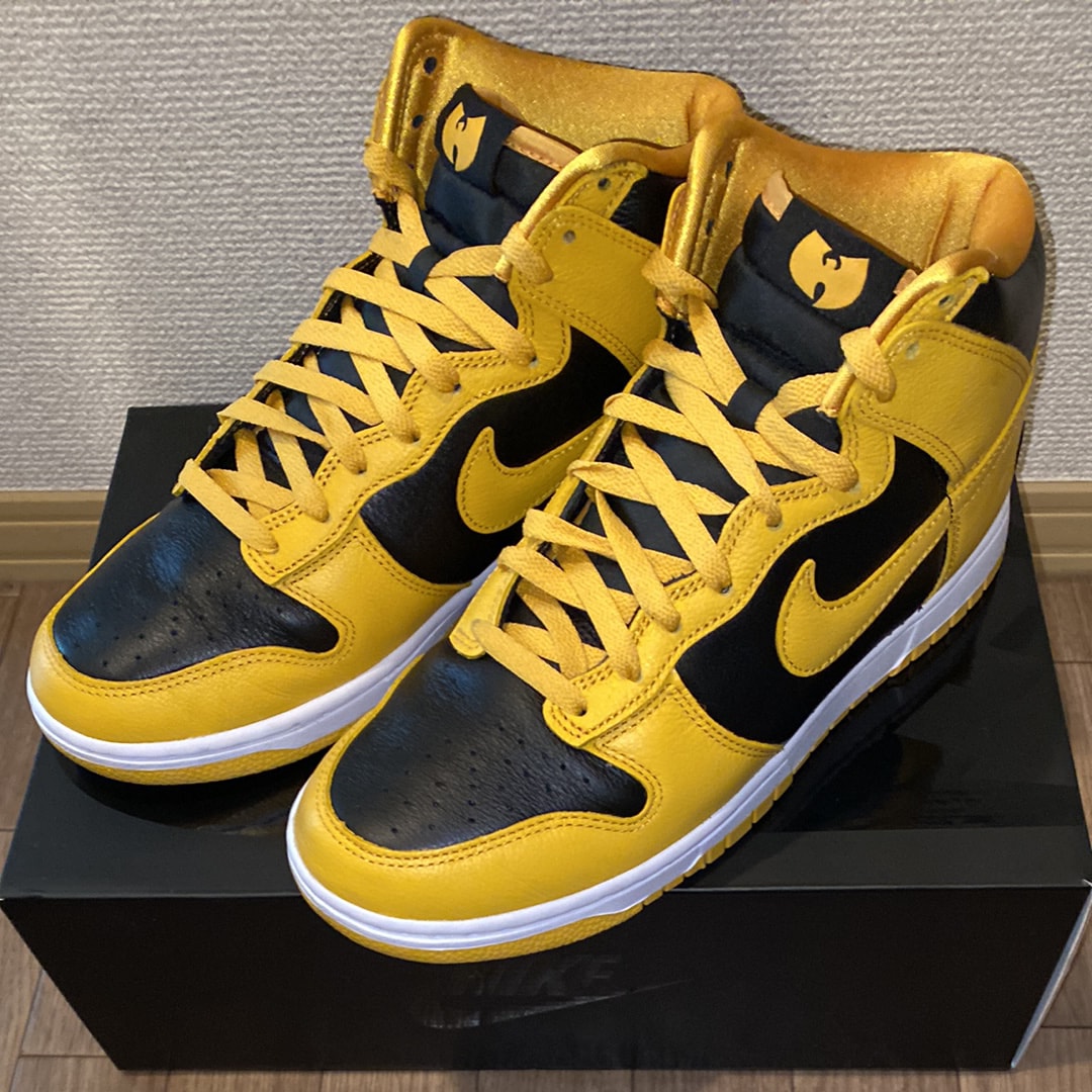 Wu-Tang Clan × Nike Dunk High Retro PRM "Black and Pollen"