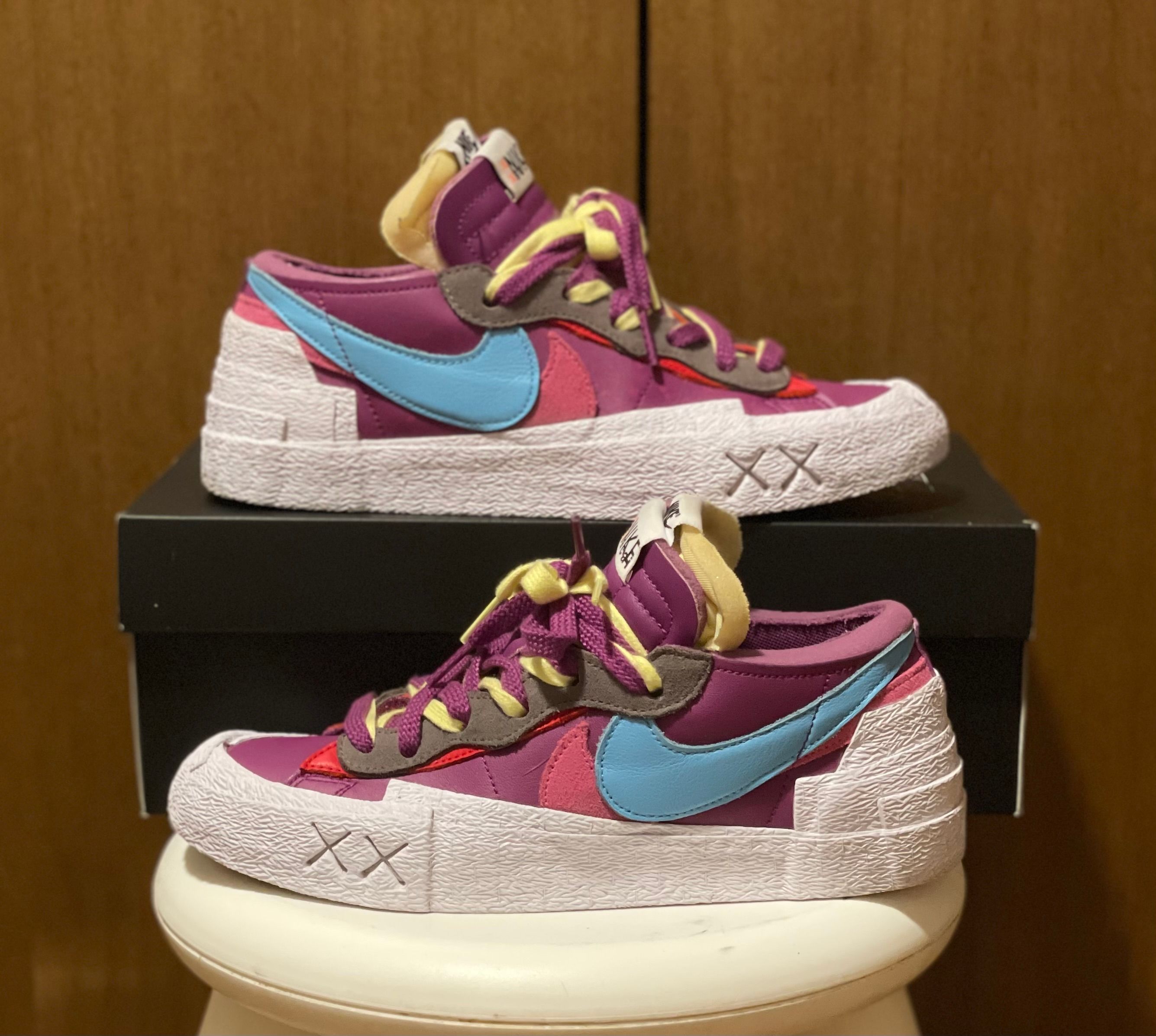 KAWS × sacai × Nike Blazer Low "Purple Dusk"