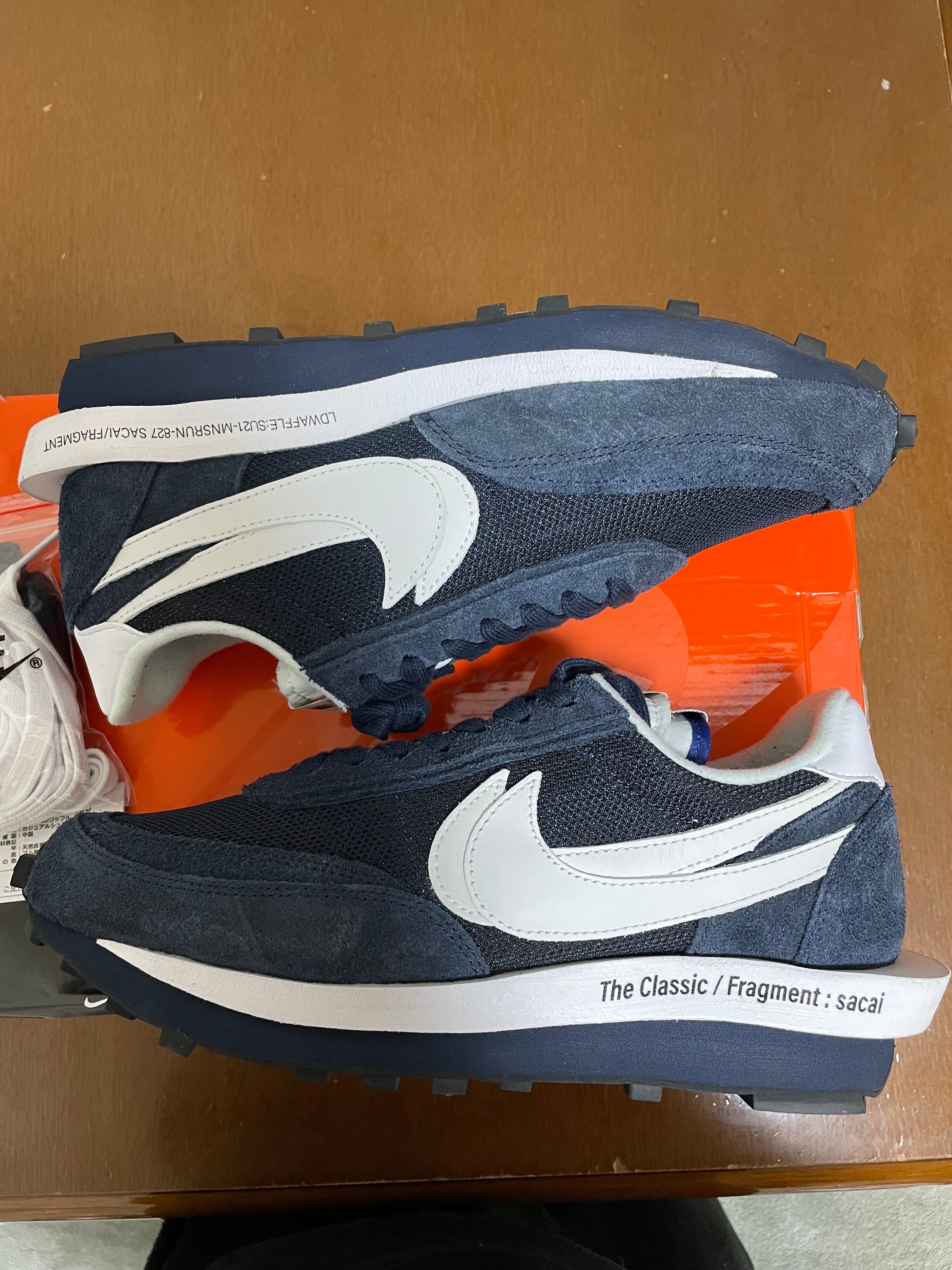 Fragment × sacai × Nike LD Waffle "Blackended Blue"