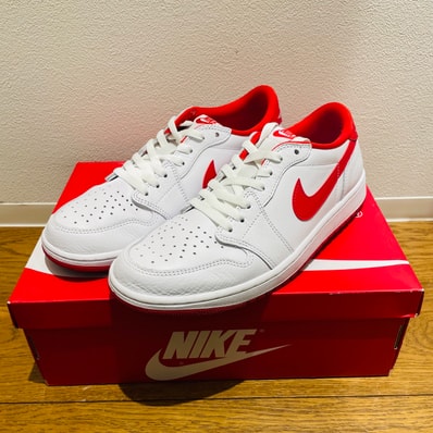 Nike Air Jordan 1 Retro Low OG "White and University Red"
