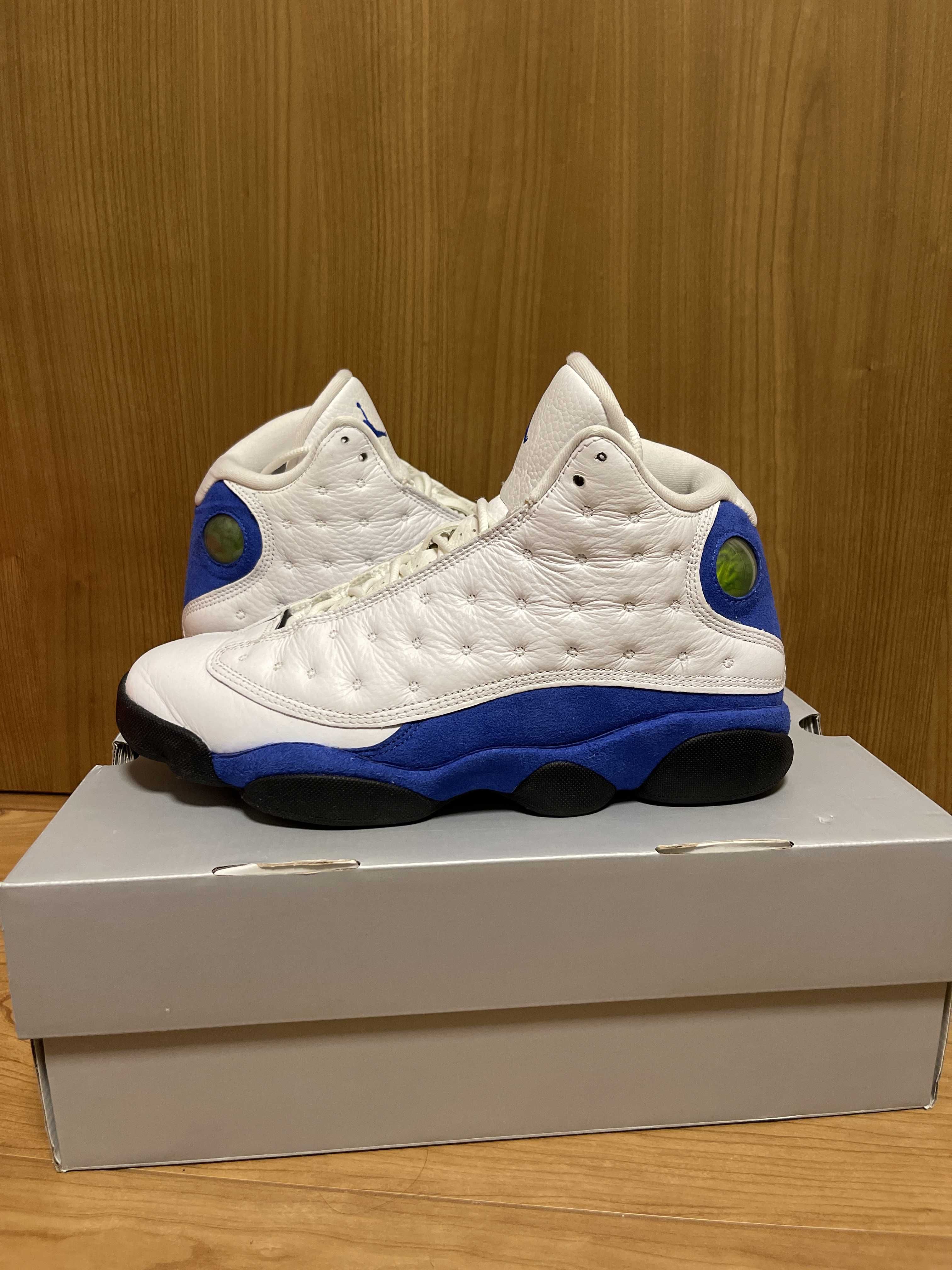 NIKE AIR JORDAN 13 RETRO WHITE HYPER ROYAL BLACK