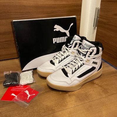 Rhude × Puma Clyde All Pro Kuzma Mid "White Black"