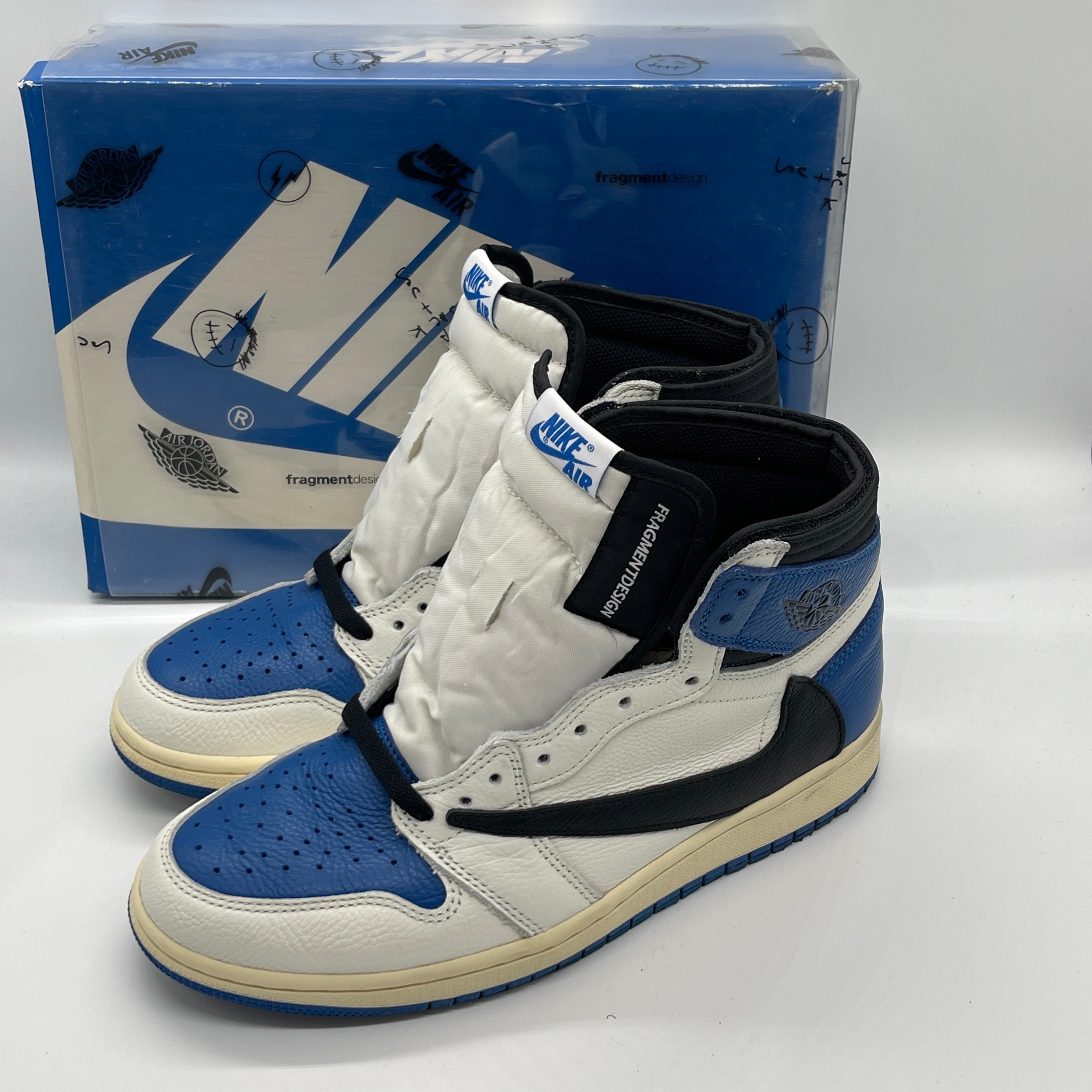 Travis Scott × fragment design × Nike Air Jordan 1 Retro High OG SP "Military Blue"