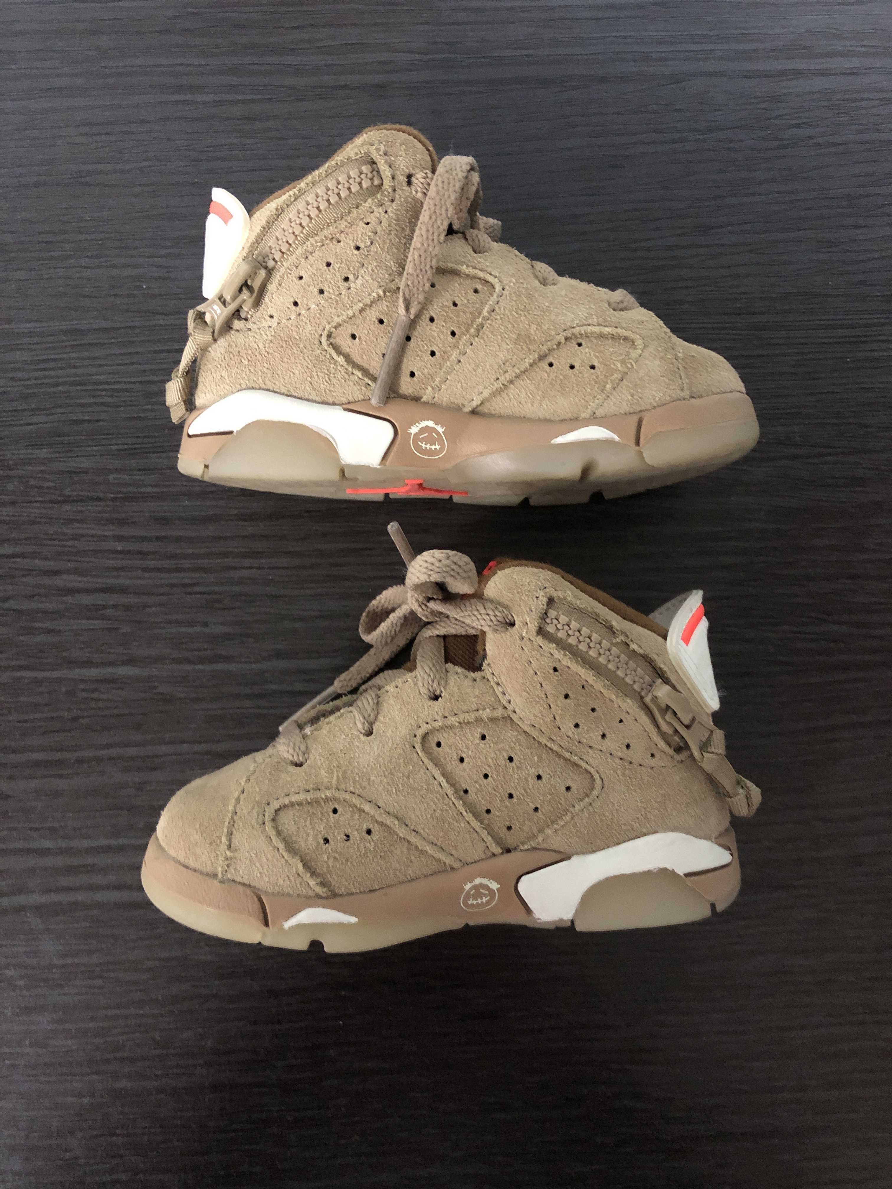 Travis Scott × Nike TD Air Jordan 6 "British Khaki"