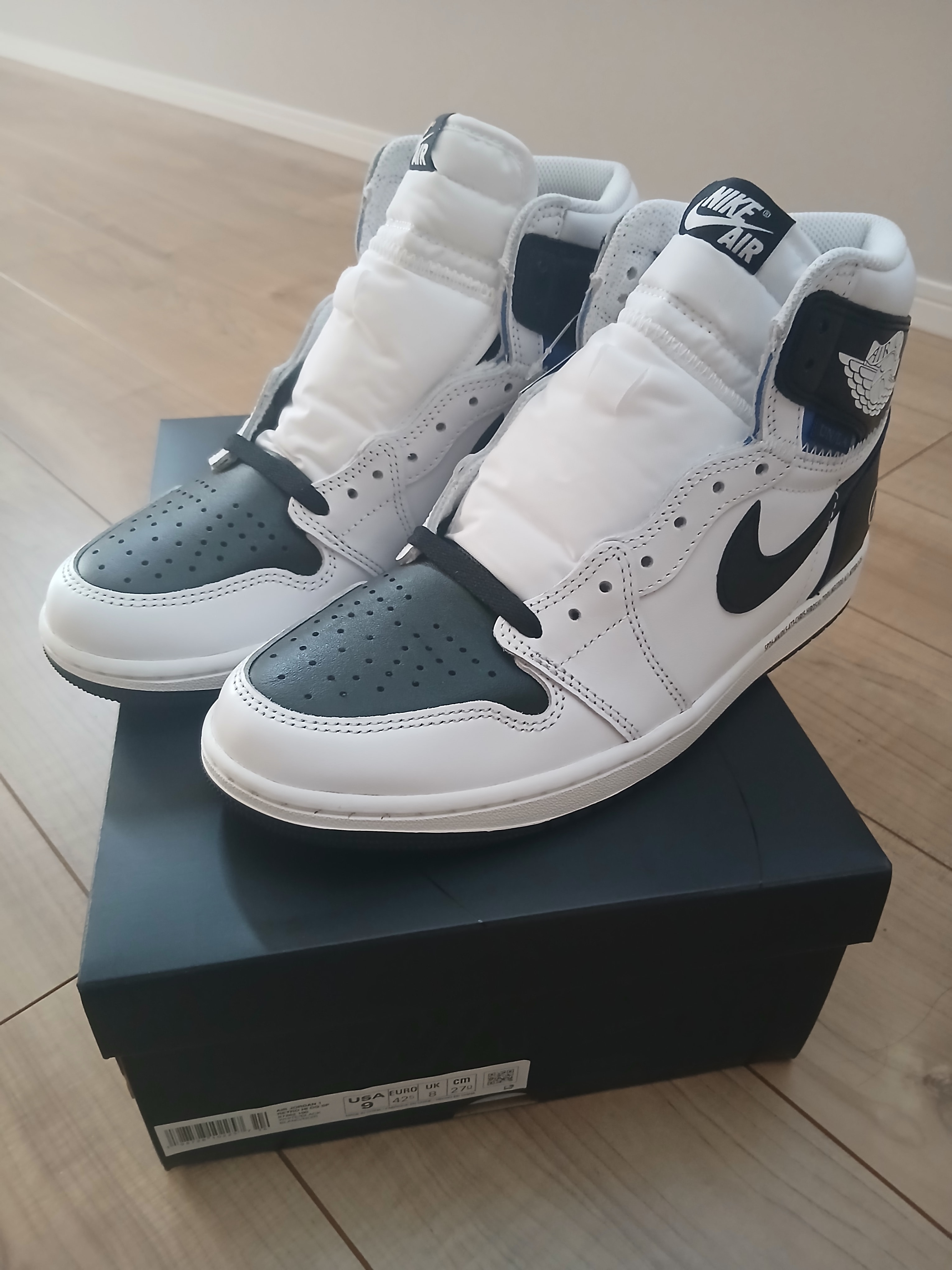 fragment design × UNION × Nike Air Jordan 1 Retro High OG "Black/White"
