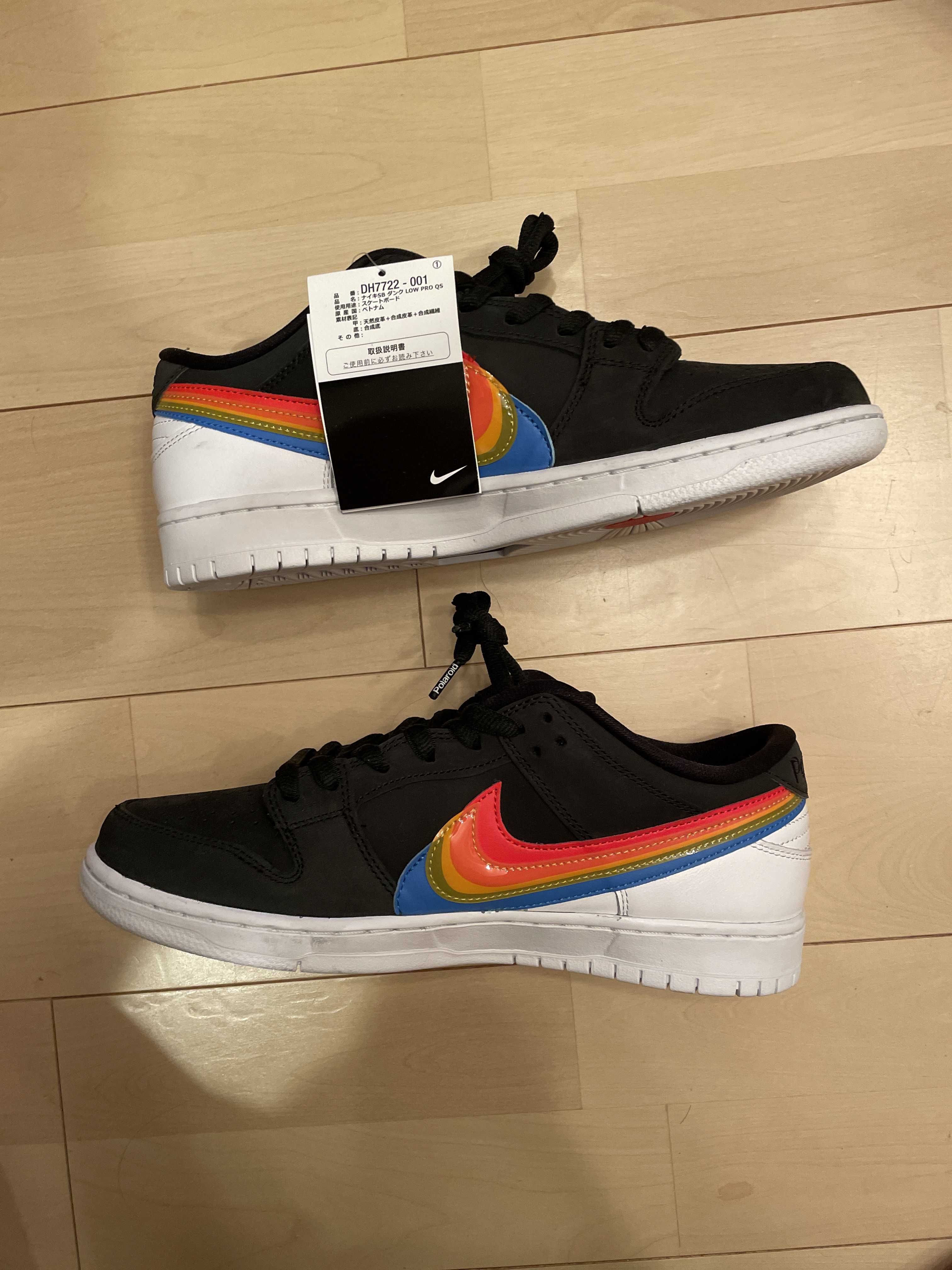 Polaroid × Nike SB Dunk Low Pro QS "Black/White"