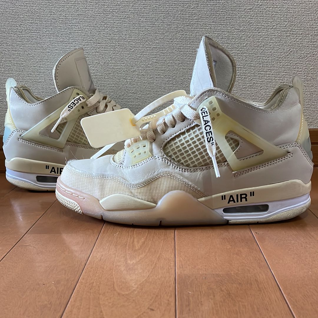 Off-White × Nike Women's Air Jordan 4 SP "Sail"