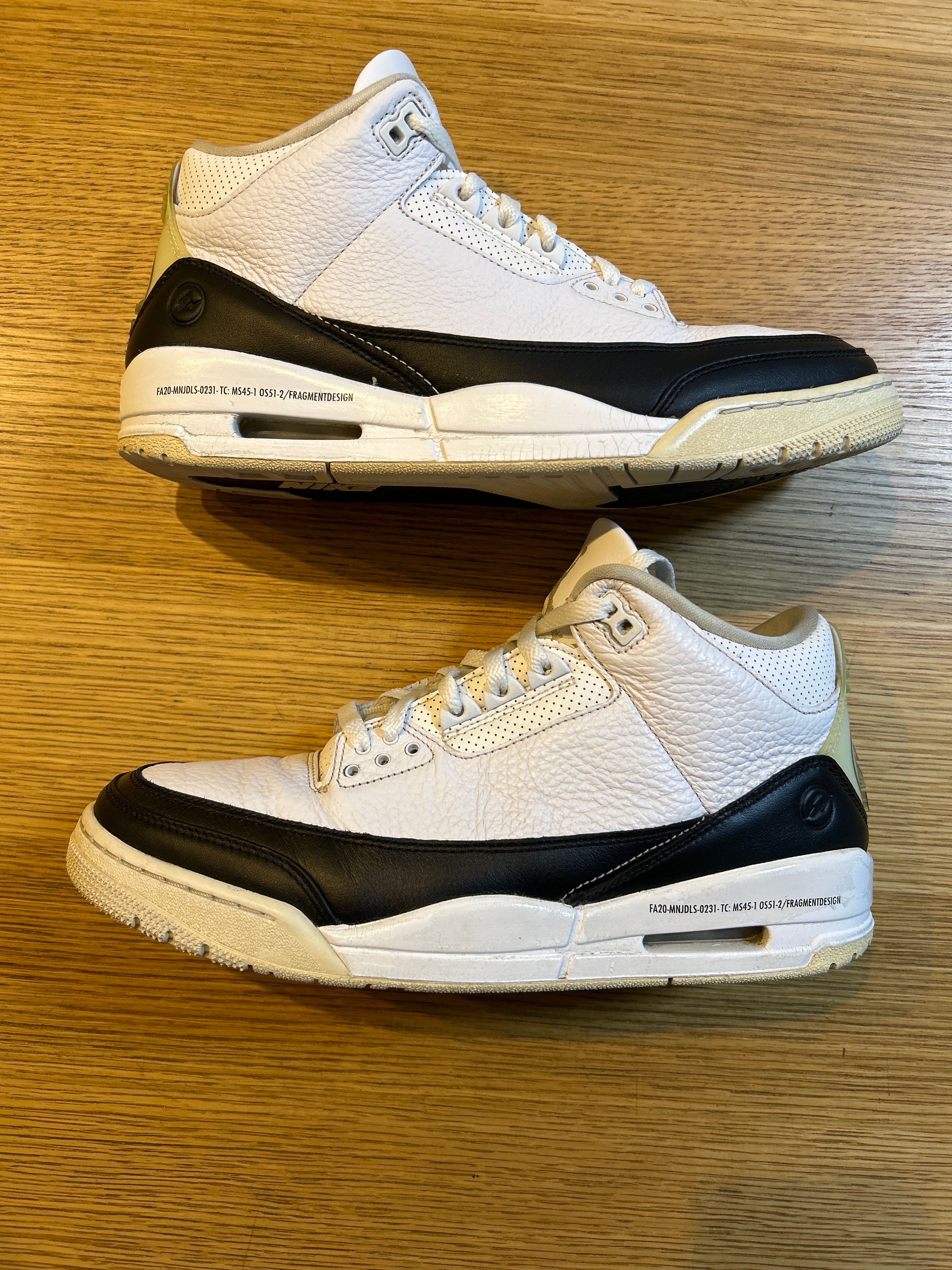 Fragment × Nike Air Jordan 3 "White/Black"