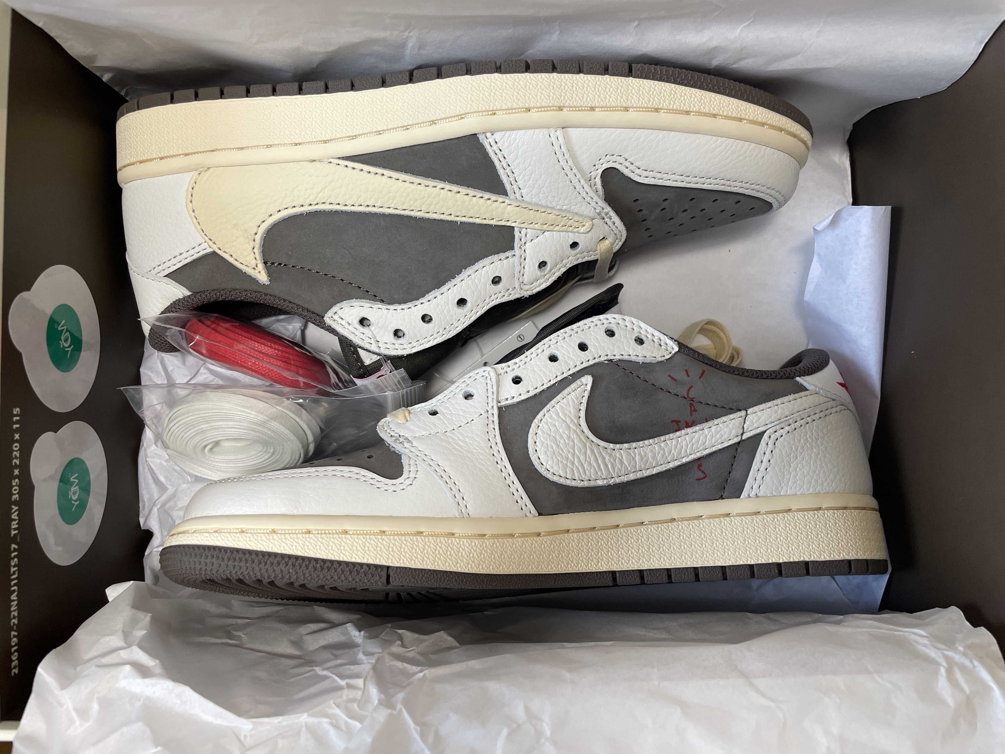 Travis Scott × Nike Air Jordan 1 Low OG SP "Reverse Mocha/Sail and Ridgerock"
