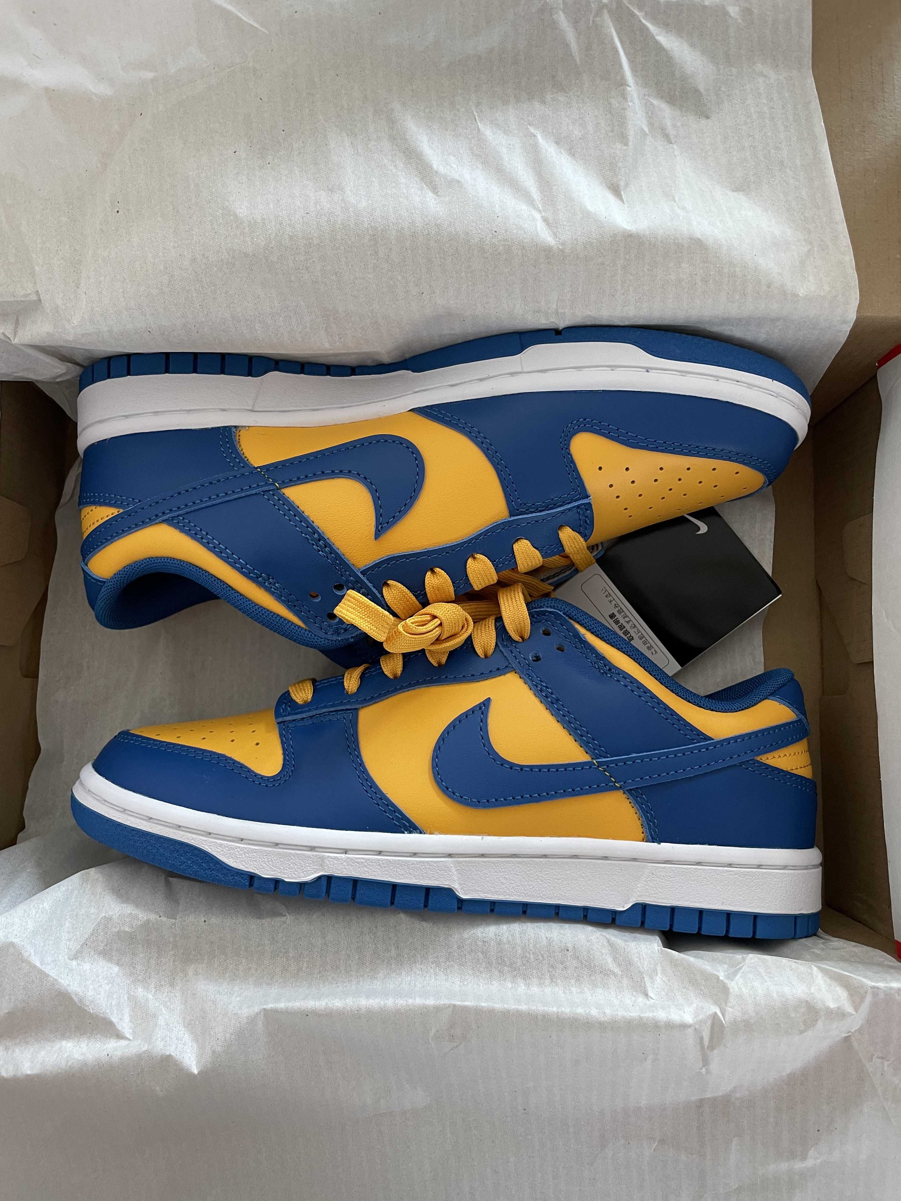 Nike Dunk Low "Blue Jay and University Gold"
