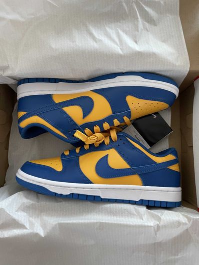 Nike Dunk Low "Blue Jay and University Gold"