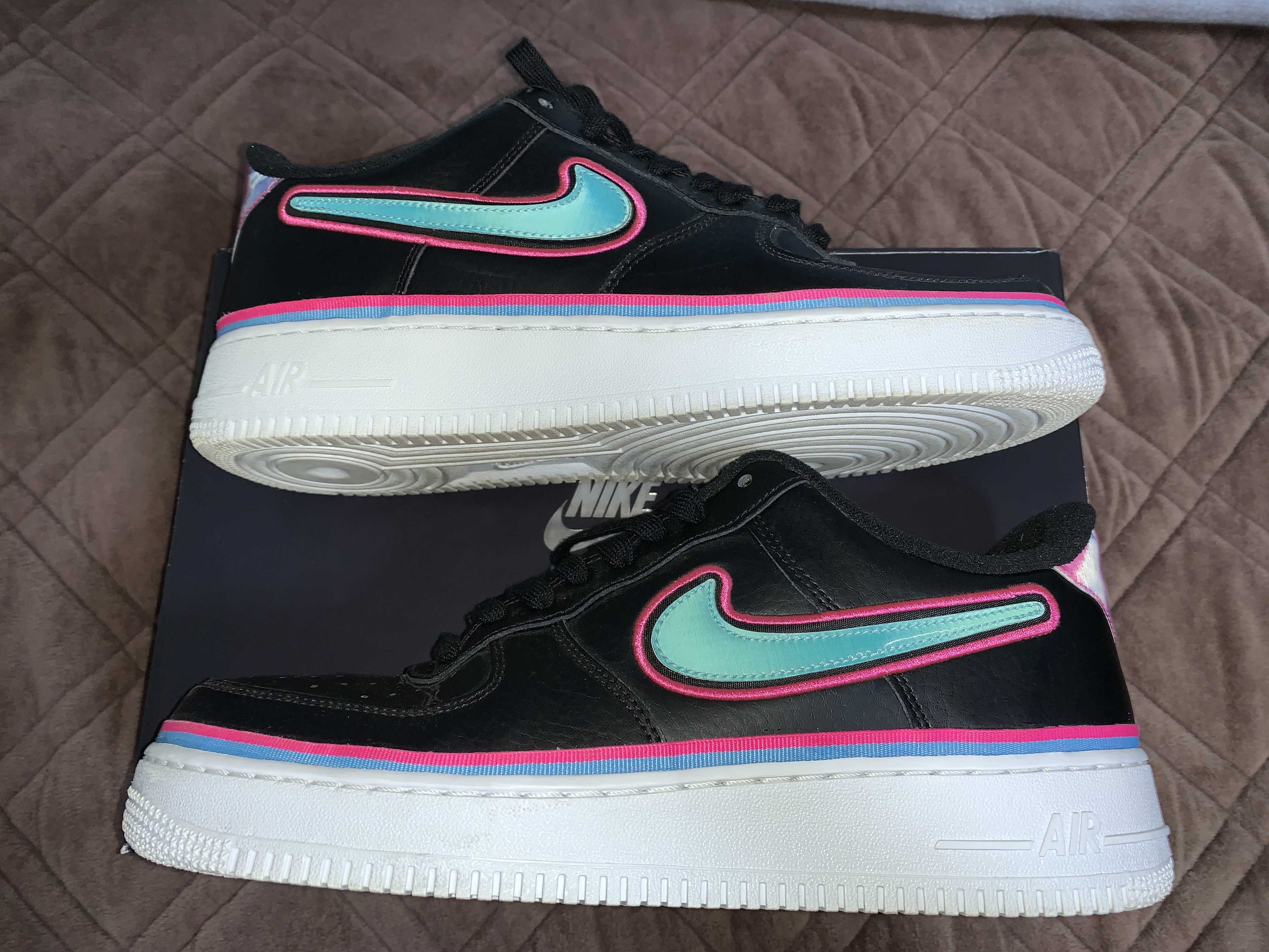 NBA × Nike Air Force 1 07 LV8 Sport "Miami Vice/South Beach"