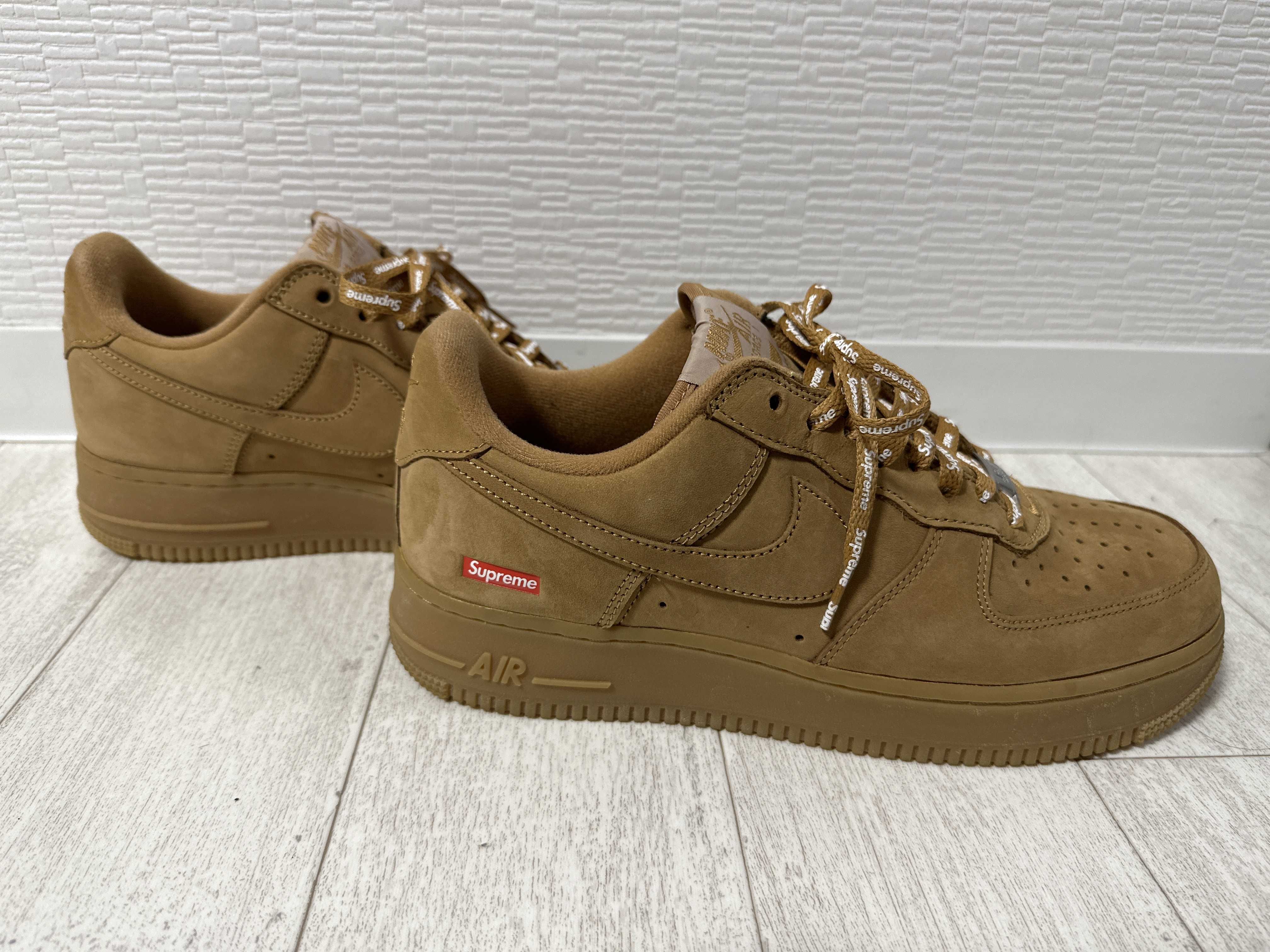 Supreme × Nike Air Force 1 Low "Flax/Wheat"