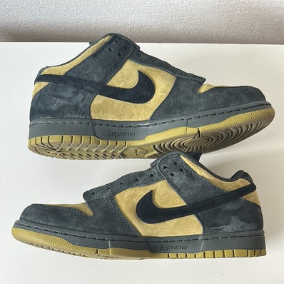 Supreme × Nike SB Dunk Low "Camper Green" (Asia Exclusive) (25FW Week2)