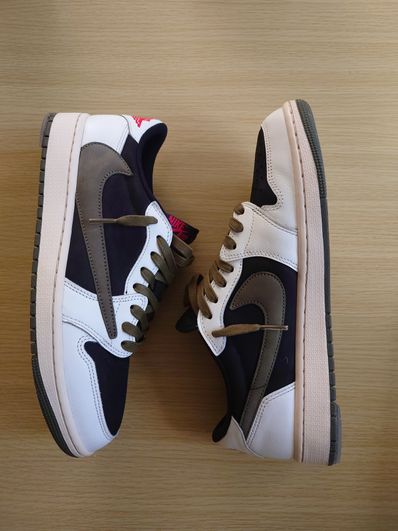 Travis Scott × Nike Women's Air Jordan 1 Low OG "Medium Olive"