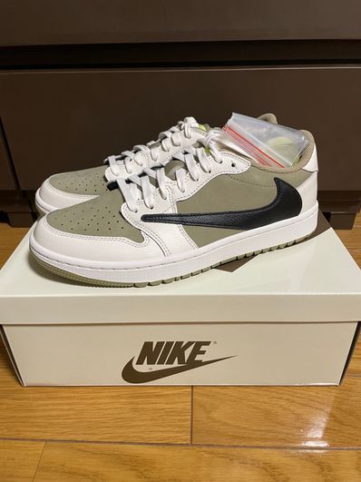 Travis Scott × Nike Air Jordan 1 Low Golf NRG "Neutral Olive"