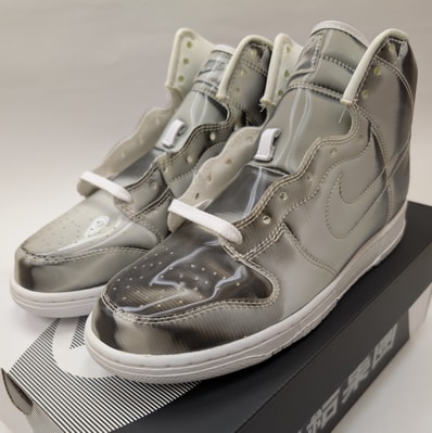 CLOT × Nike Dunk High "Silver/Flux"