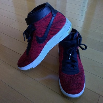 Nike Air Force 1 Ultra Flyknit Mid "University Red Black"