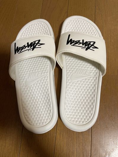 Stussy × Nike Benassi Slide Sandal "Sail"