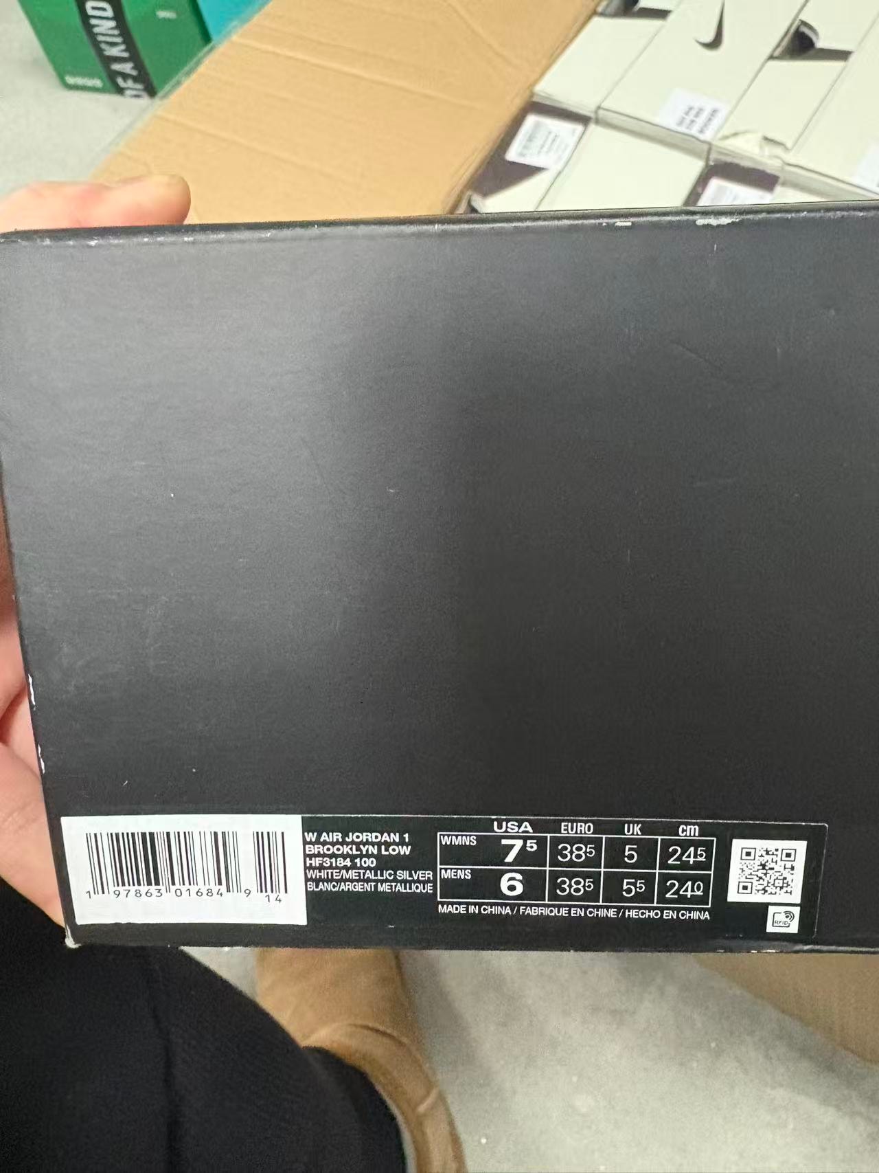 Nike Women's Air Jordan 1 Brooklyn Low "White"