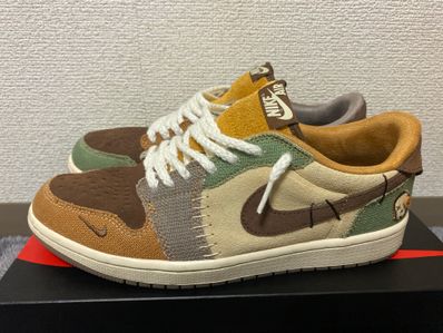 Zion Williamson × Nike Air Jordan 1 Low OG "Flax and Oil Green"