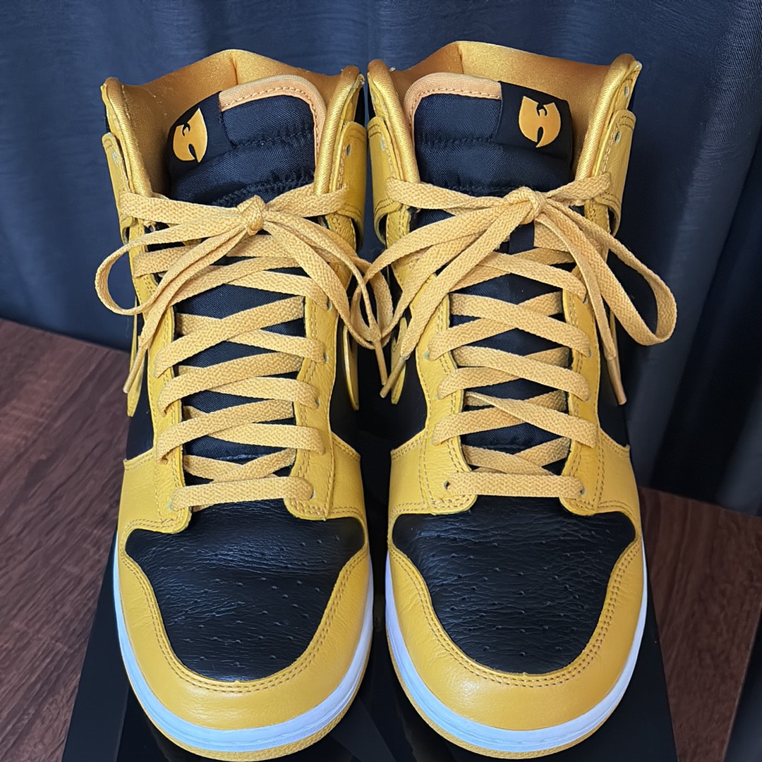 Wu-Tang Clan × Nike Dunk High Retro PRM "Black and Pollen"