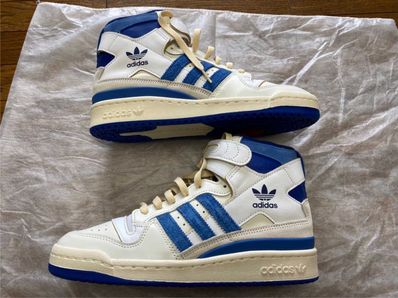 adidas Forum 84 High Blue Thread "Off White-Bright Blue/Footwear White"