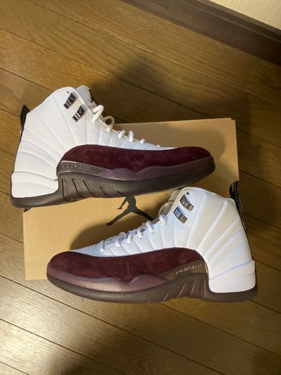 A Ma Maniere × Nike Women's Air Jordan 12 "White and Burgundy Crush"