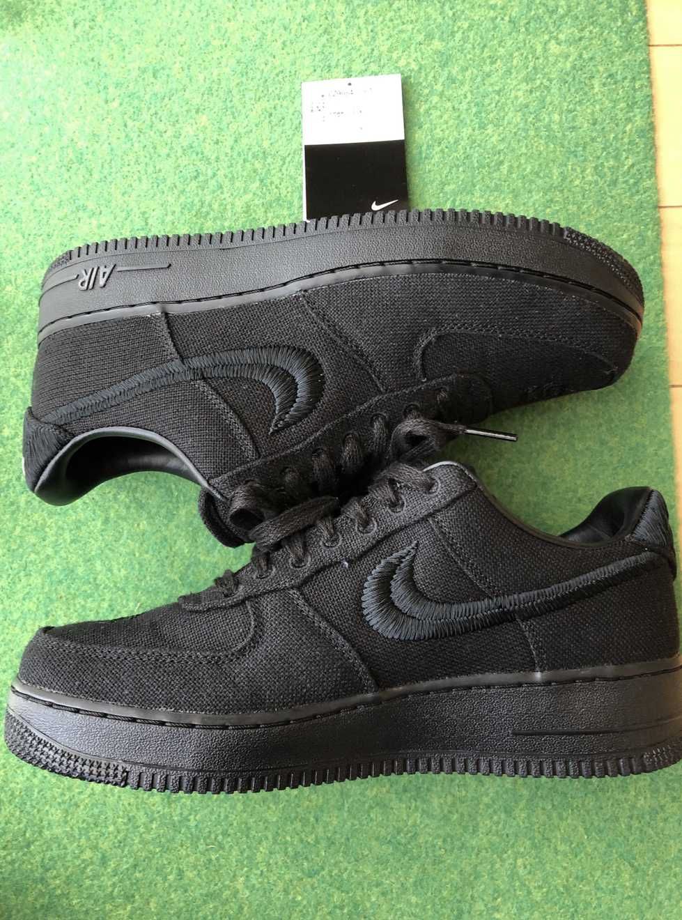 Stussy × Nike Air Force 1 Low "Triple Black"