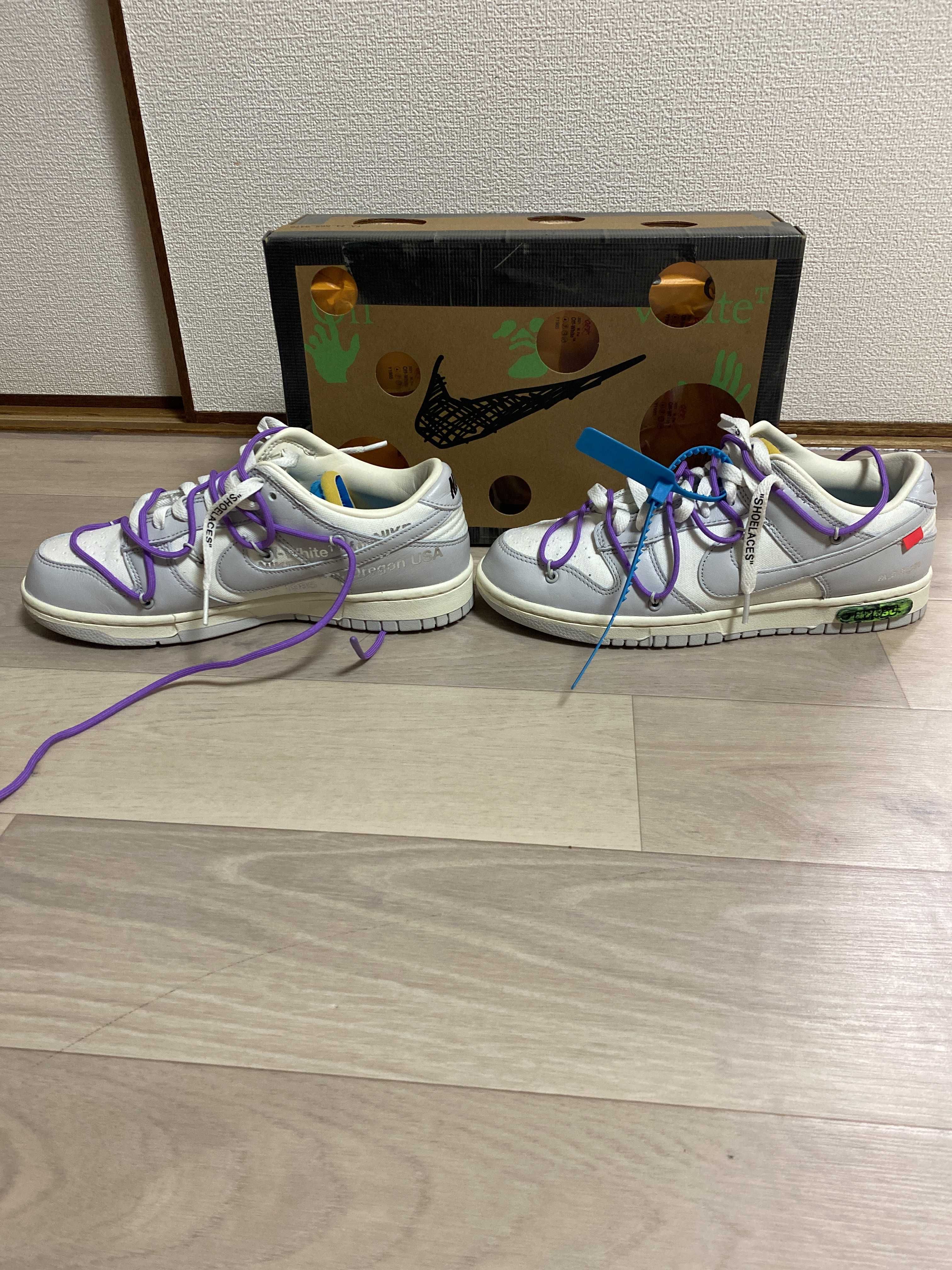 Off-White × Nike Dunk Low "Sail/Neutral Gray"