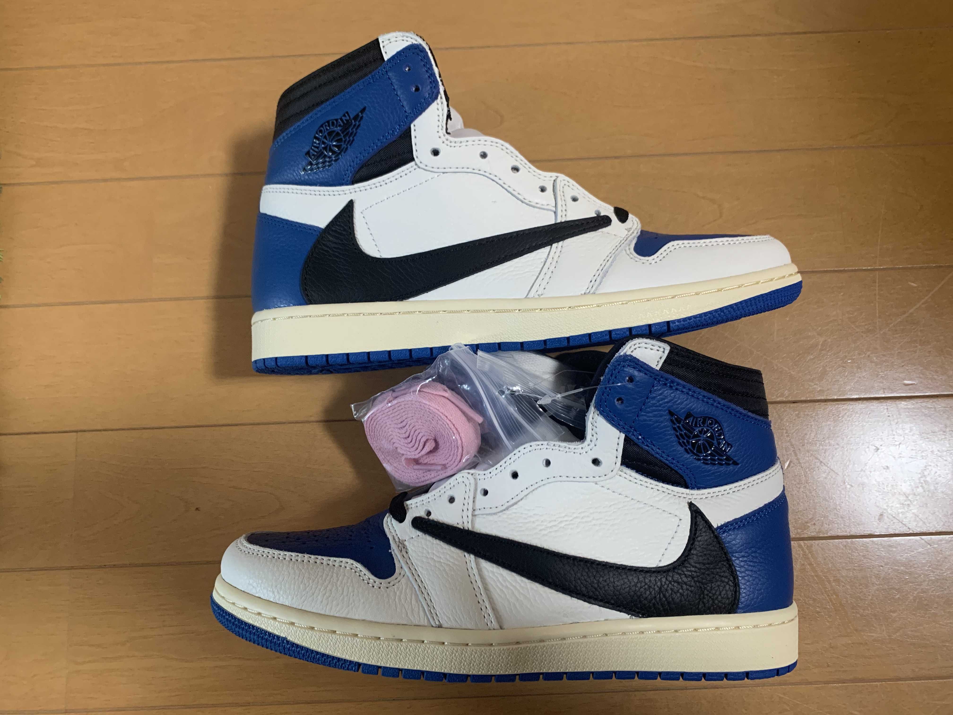 Travis Scott × fragment design × Nike Air Jordan 1 Retro High OG SP "Military Blue"