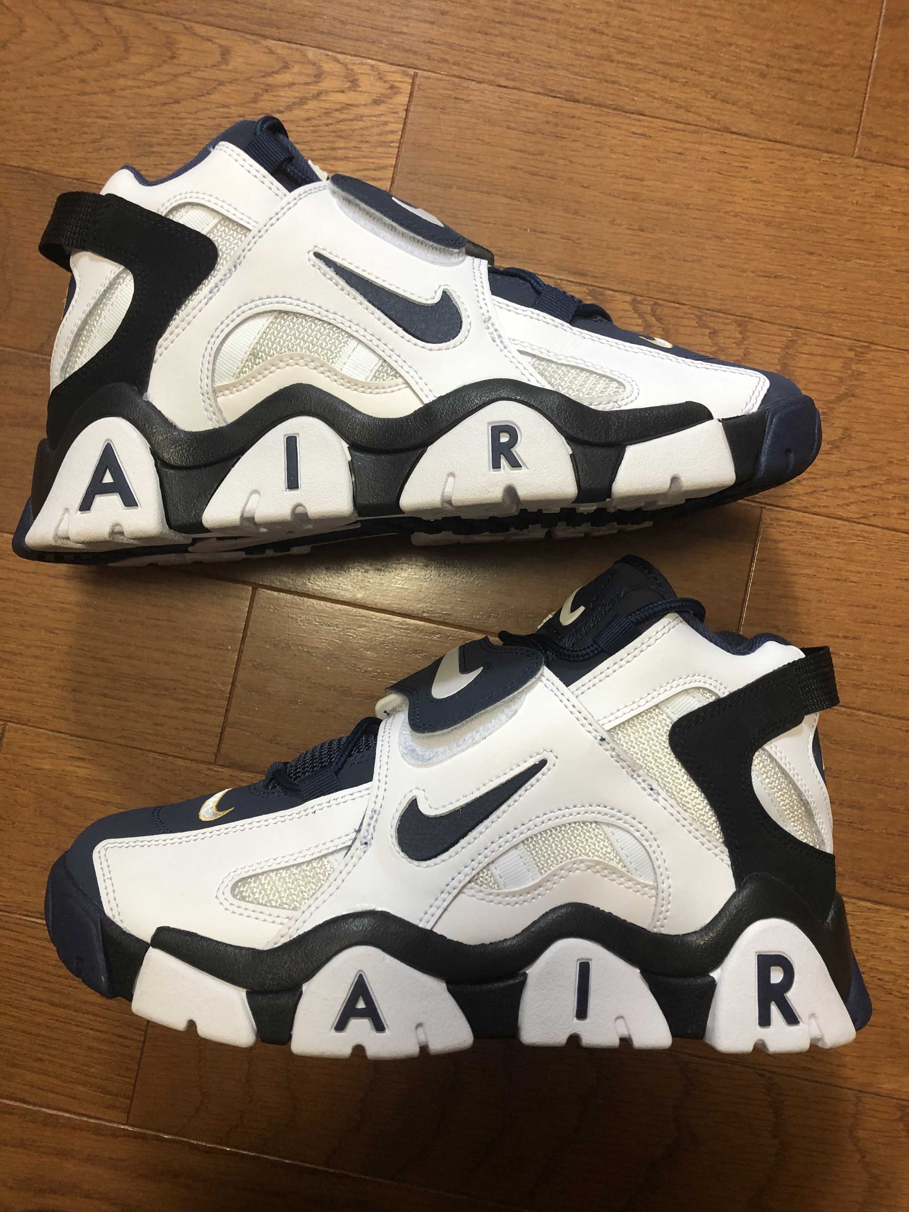 NIKE AIR BARRAGE MID WHITE/NAVY