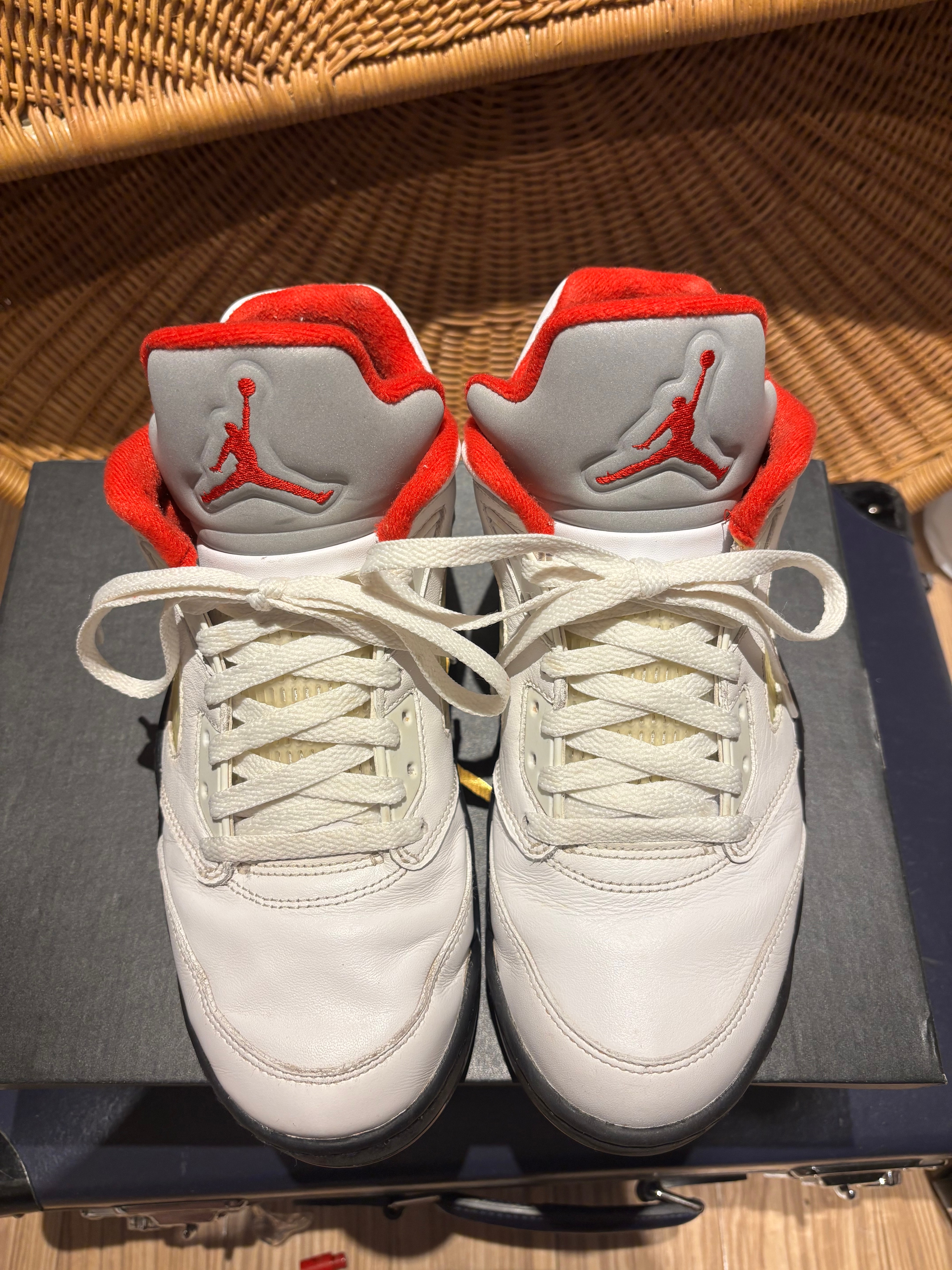 Nike Air Jordan 5 Retro Low Golf "Fire Red/Silver Tongue"