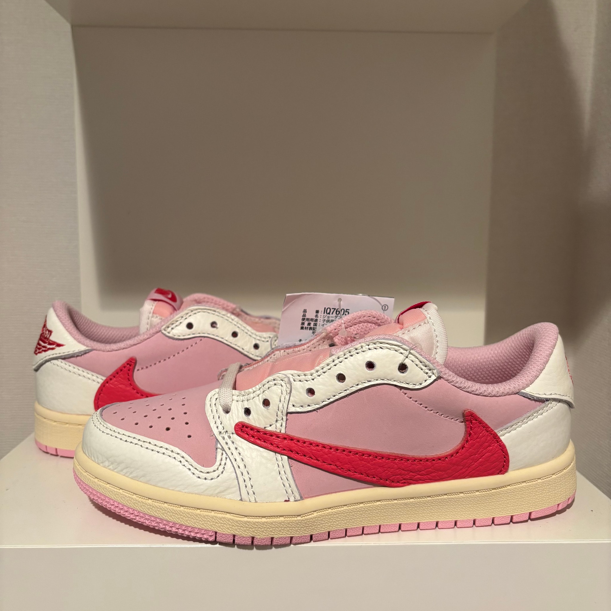 Travis Scott × Nike PS Jordan 1 Low OG SP "Sail/Tropical Pink"