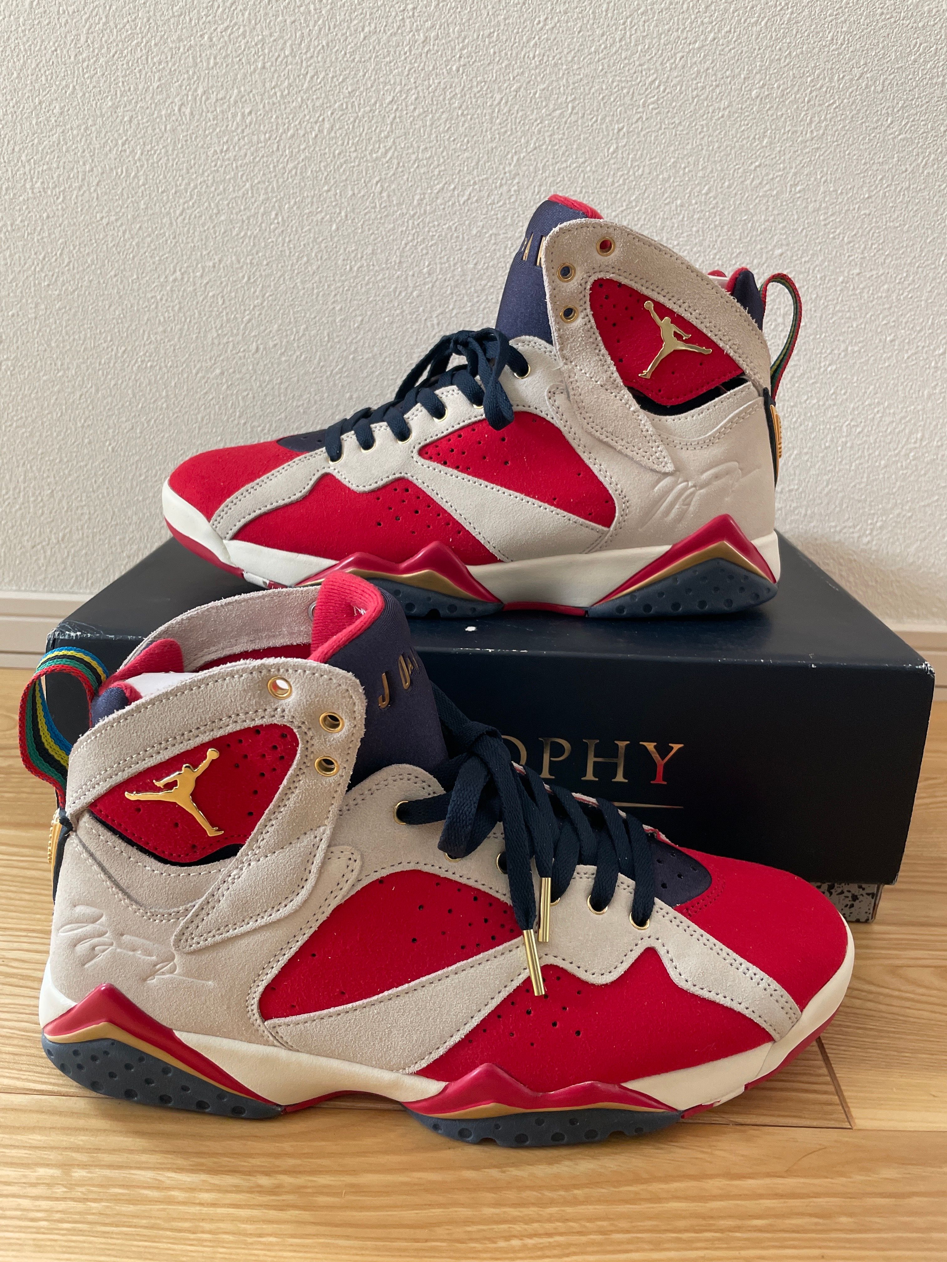 Trophy Room × Nike Air Jordan 7 "True Red and Obsidian"