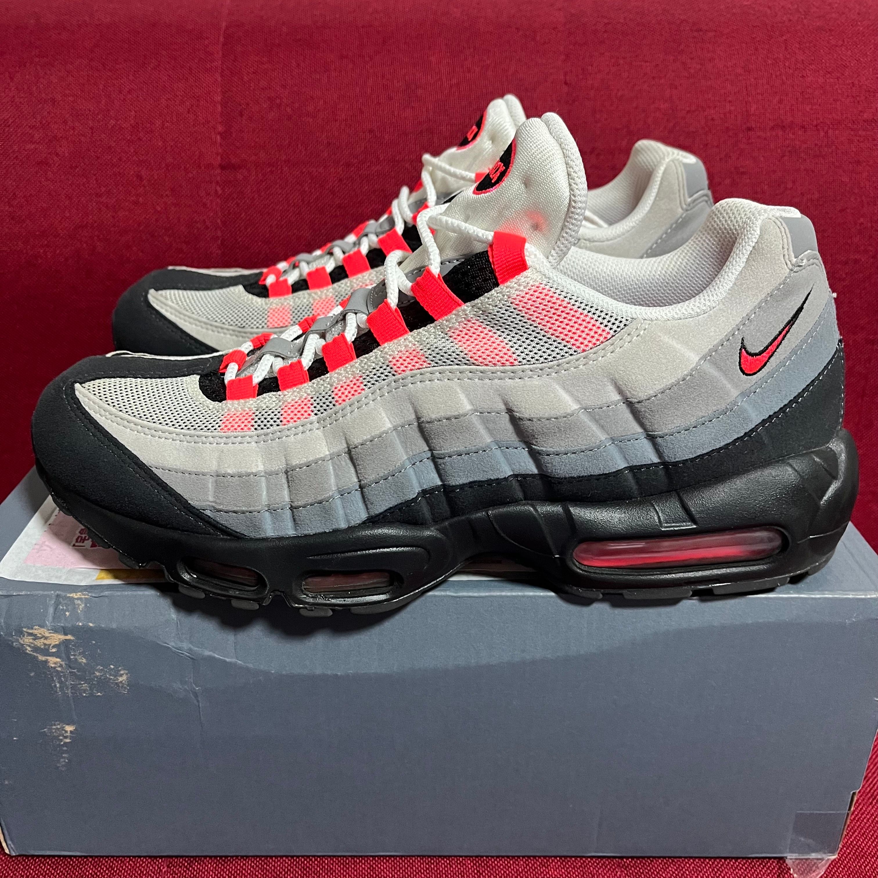 Nike Air Max 95 "White/Solar Red"