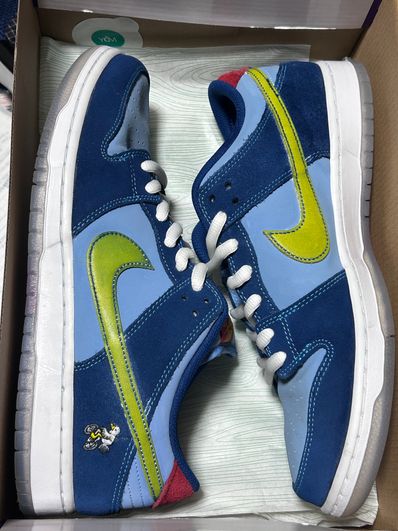 Why So Sad? × Nike SB Dunk Low "Coastal Blue/Speed Yellow-University Red"